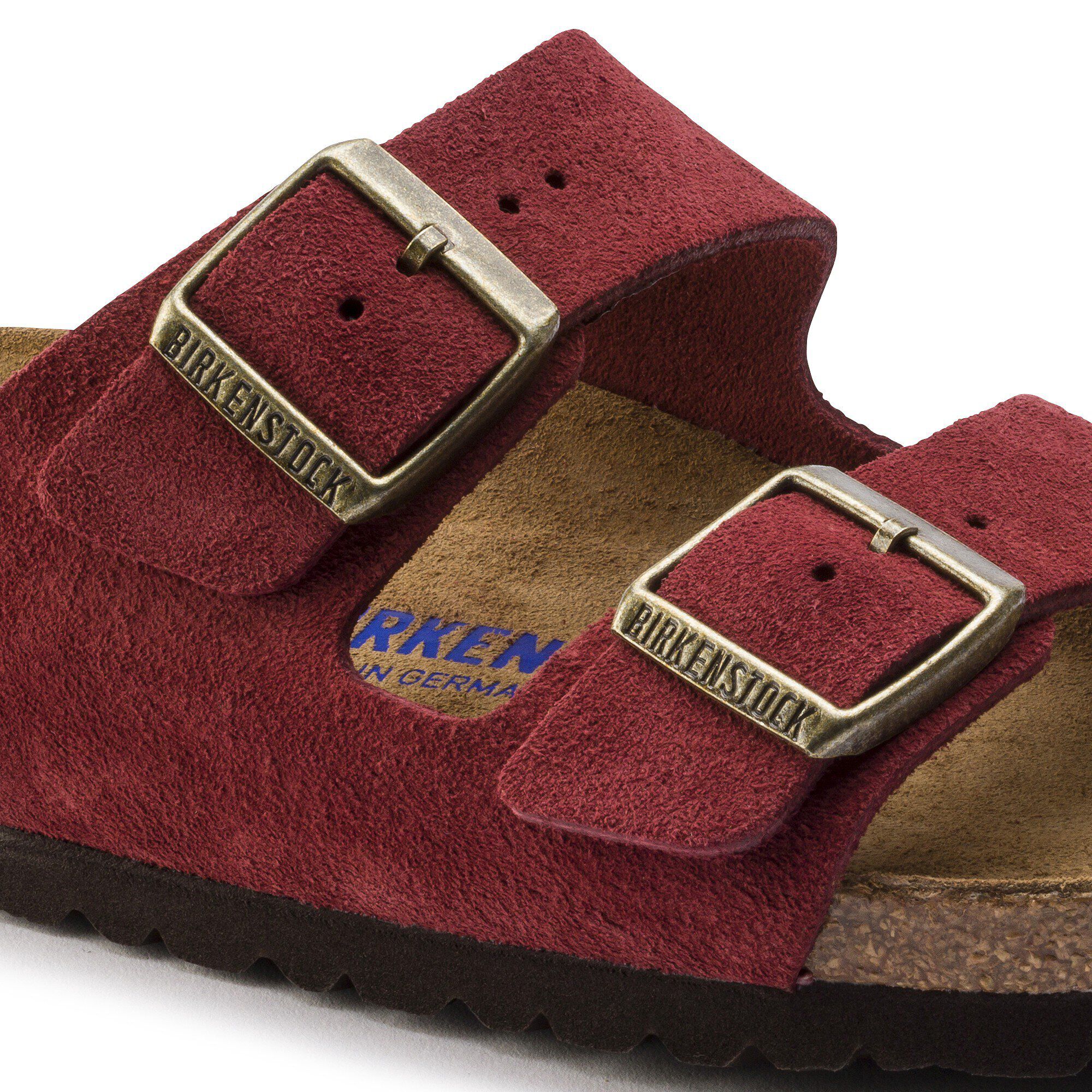 Arizona Soft Footbed Nubuck Suede Leather Antique Port