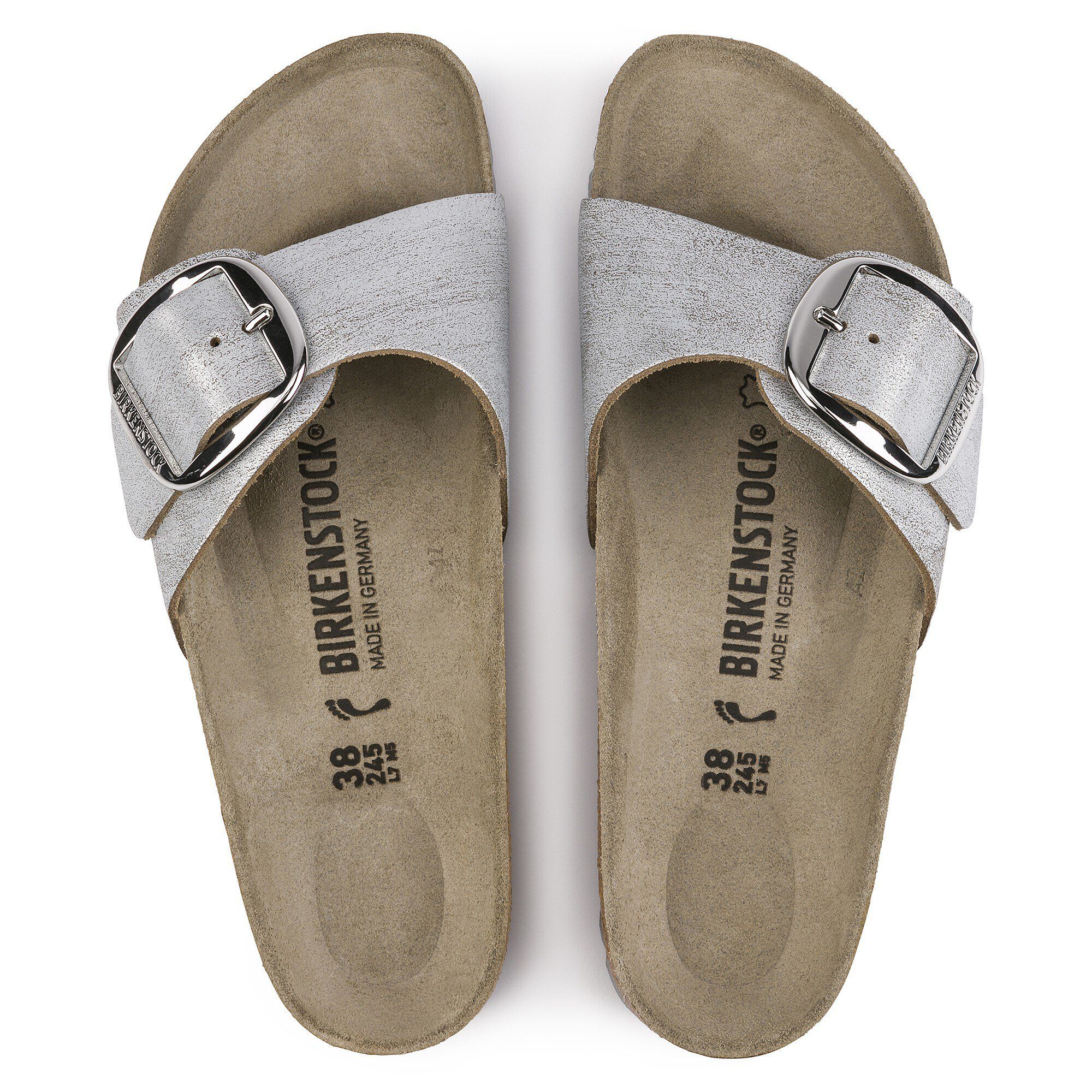 birkenstock madrid washed metallic
