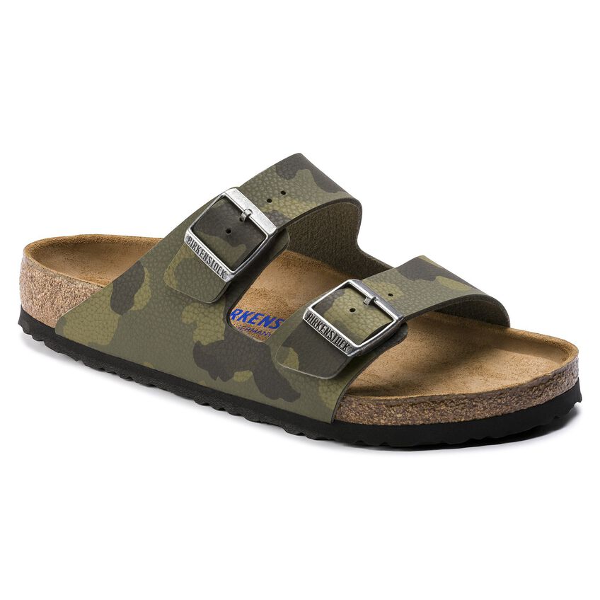 lantano Peligro secuencia Arizona Soft Footbed Birko-Flor Desert Soil Camouflage Green | BIRKENSTOCK