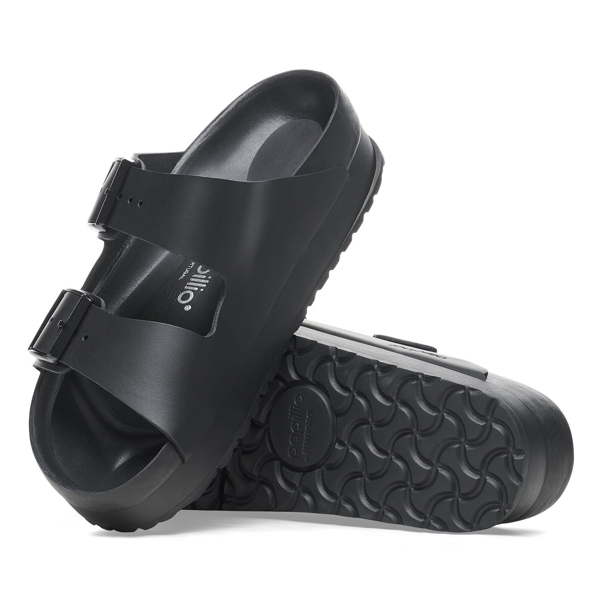 Black birkenstock platform shop