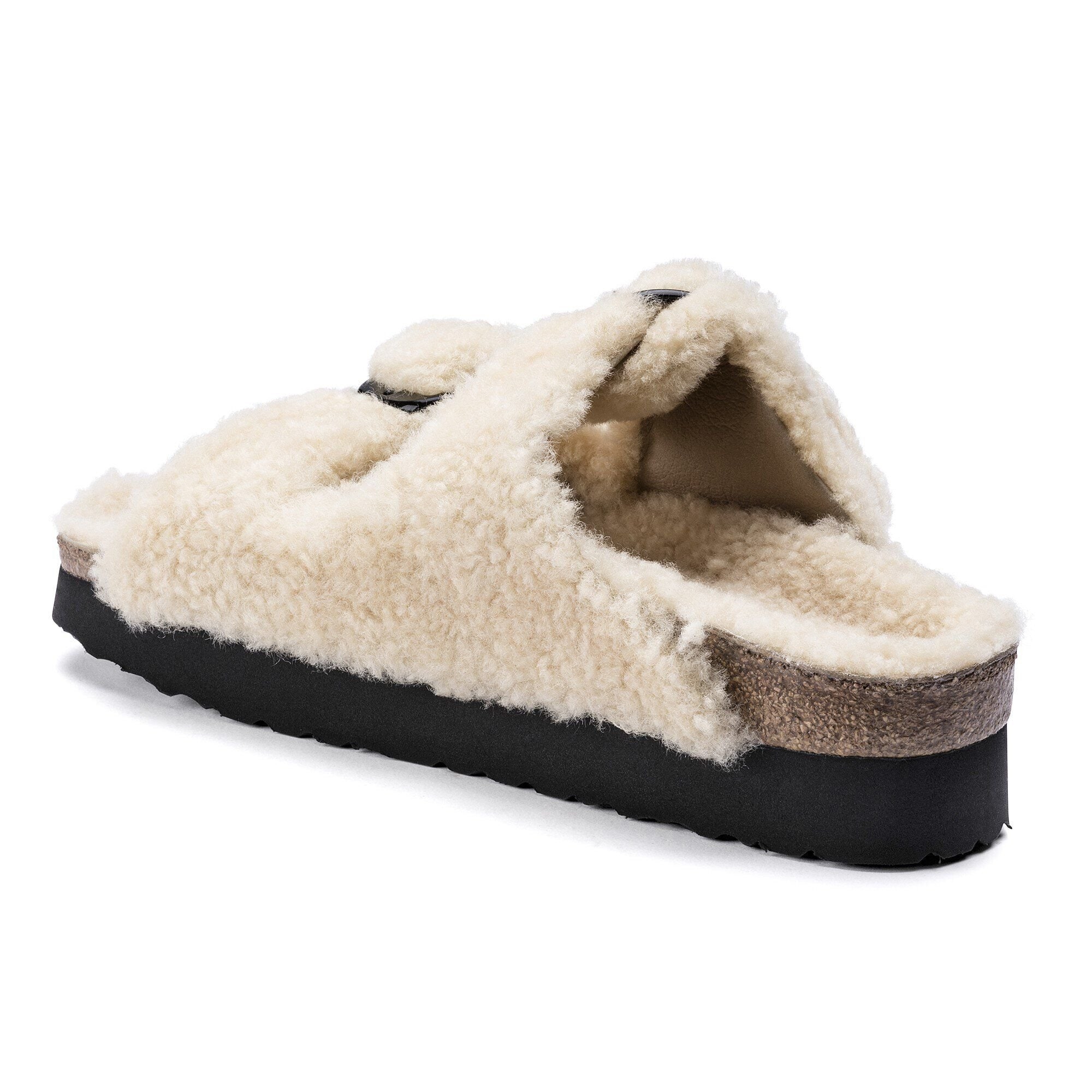Arizona Big Buckle Shearling Shearling Teddy Eggshell BIRKENSTOCK