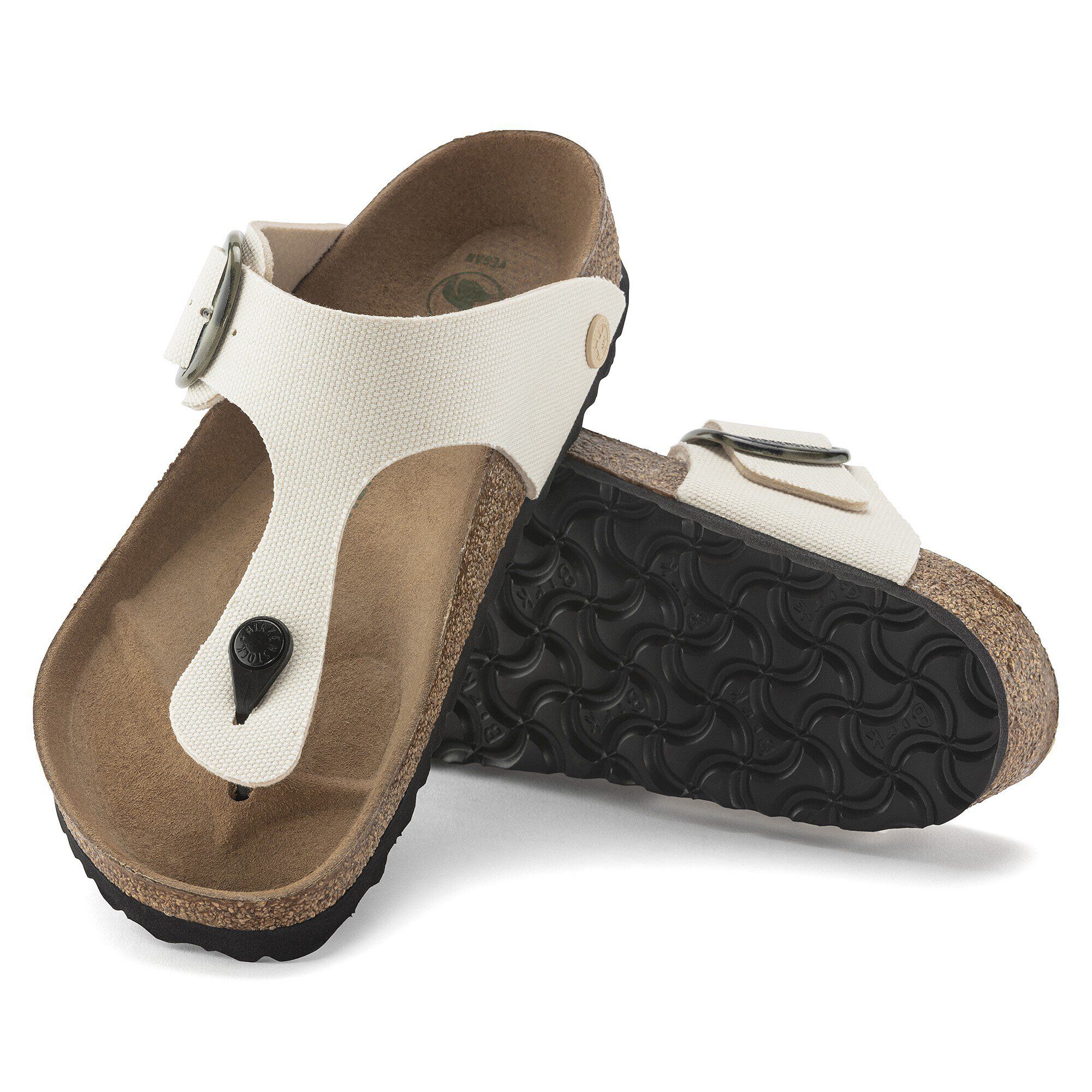 【Birkenstock】ギゼ ヴィーガン ビッグ バックル テキスタイル Gizeh Vegan Big Buckle Textile Eggshell | BIRKENSTOCK