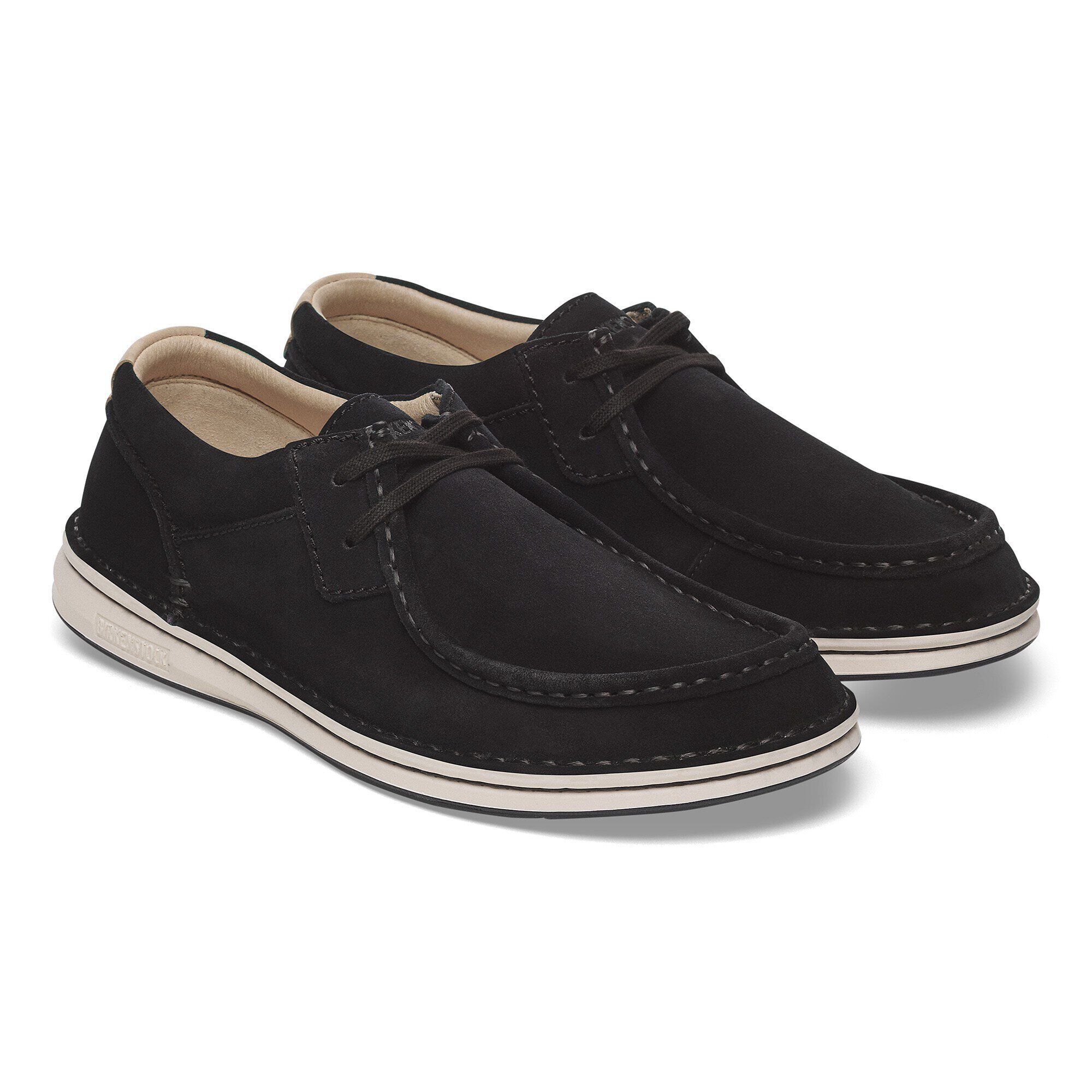 祝開店！大放出セール開催中 Leather Suede Pasadena Black BIRKENSTOCK | スリッポン/モカシン