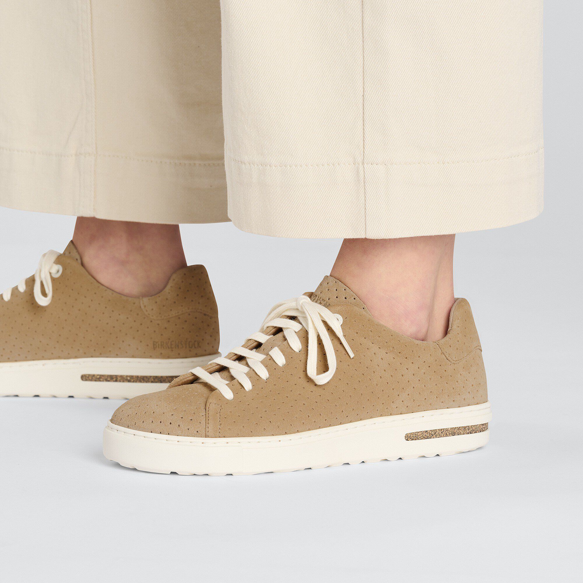 Bend Low Suede Embossed Dotted New Beige | BIRKENSTOCK