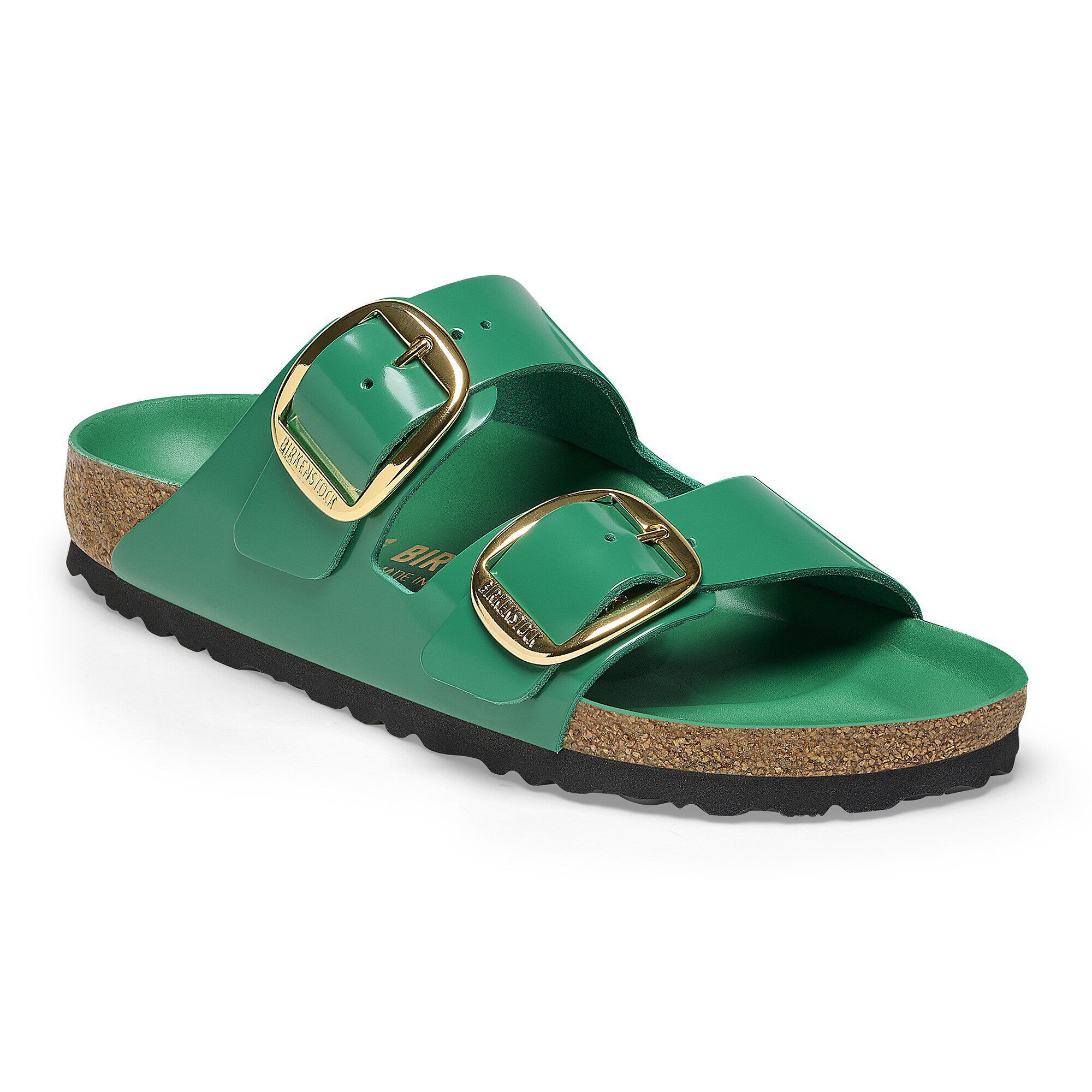 専門店では Arizona Big Buckle Natural Leather Patent High Shine Digital Green |  BIRKENSTOCK 靴