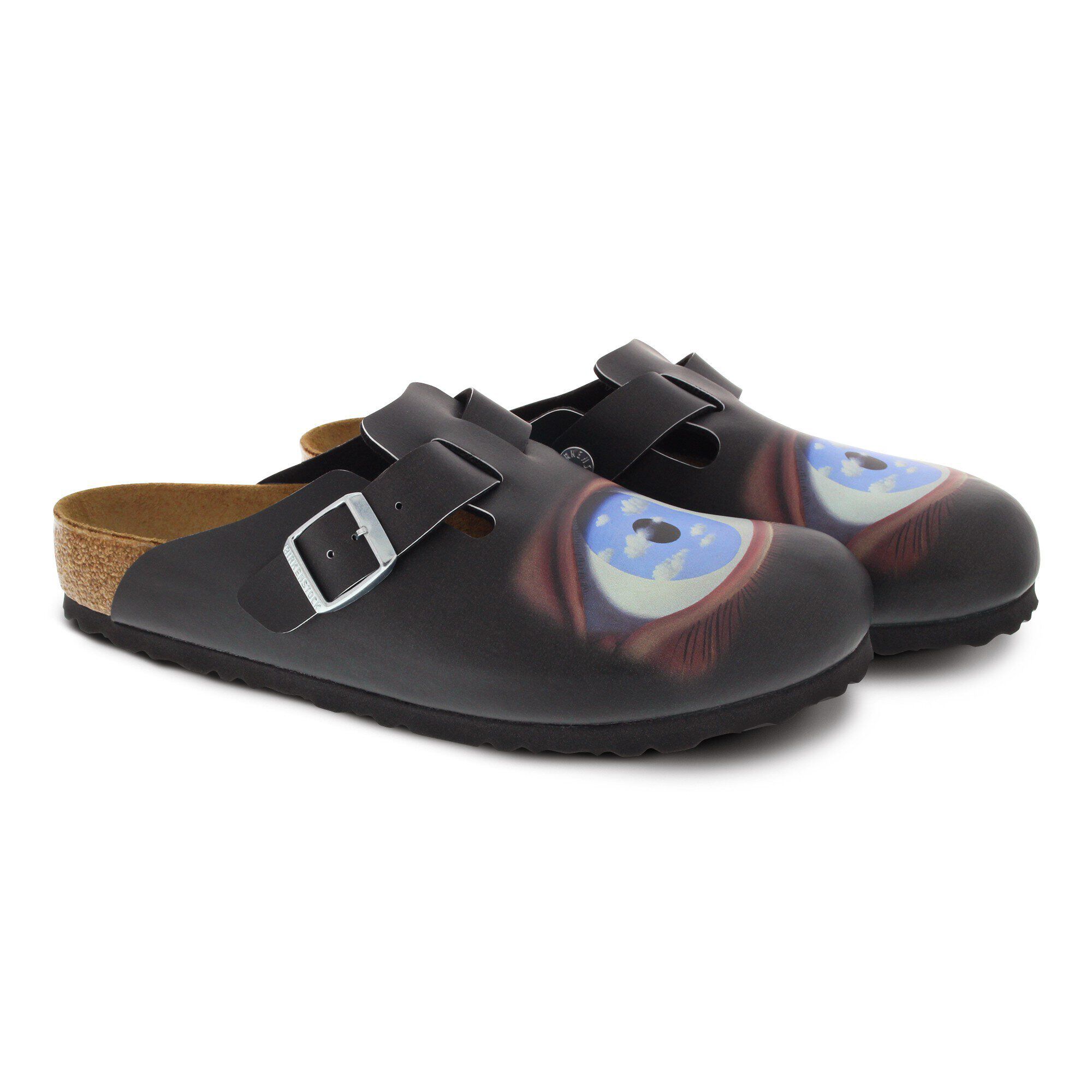Boston Magritte Eye Birko Flor Black BIRKENSTOCK