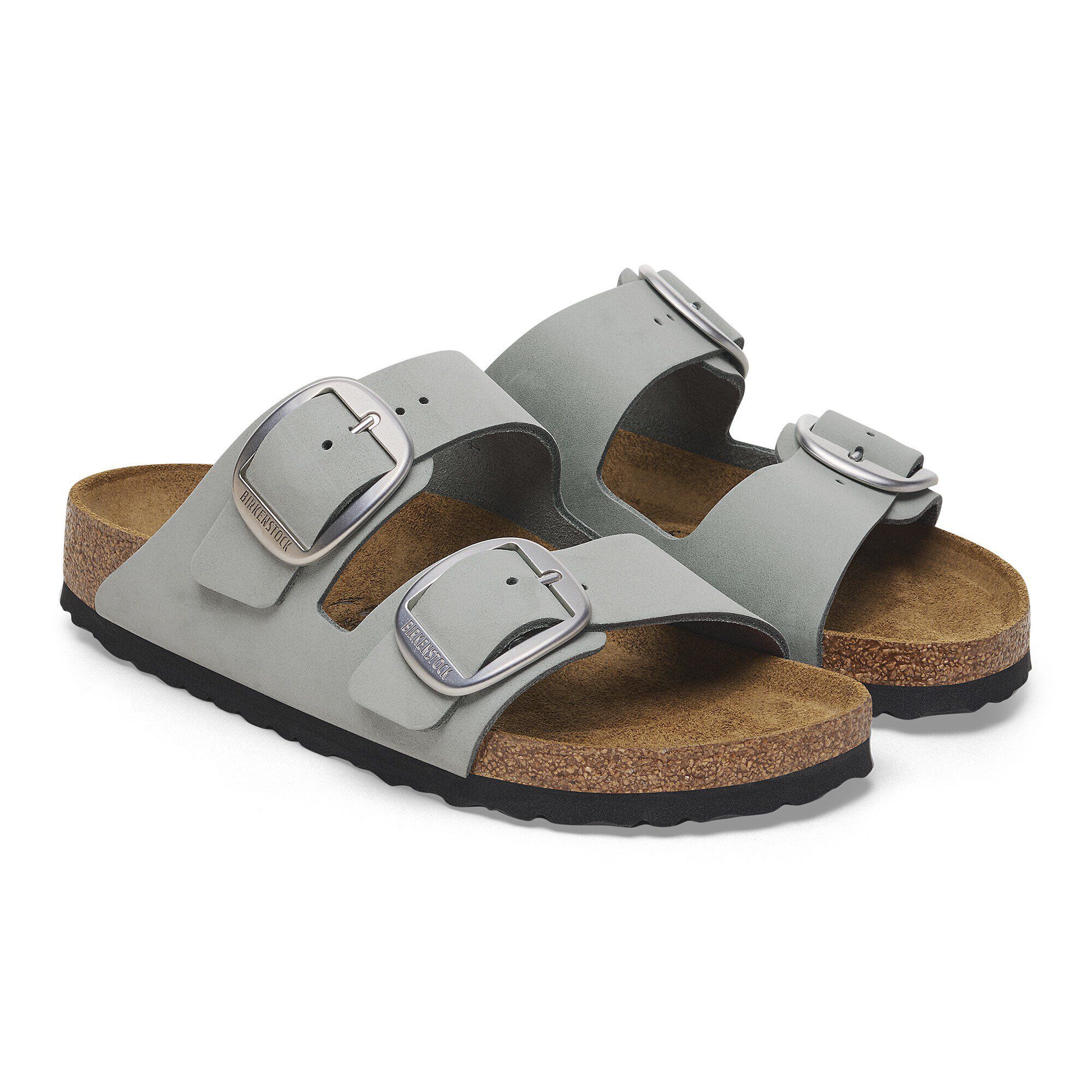 再再販！ Buckle Big Arizona Nubuck BIRKENSTOCK | Sage Pure Leather 靴