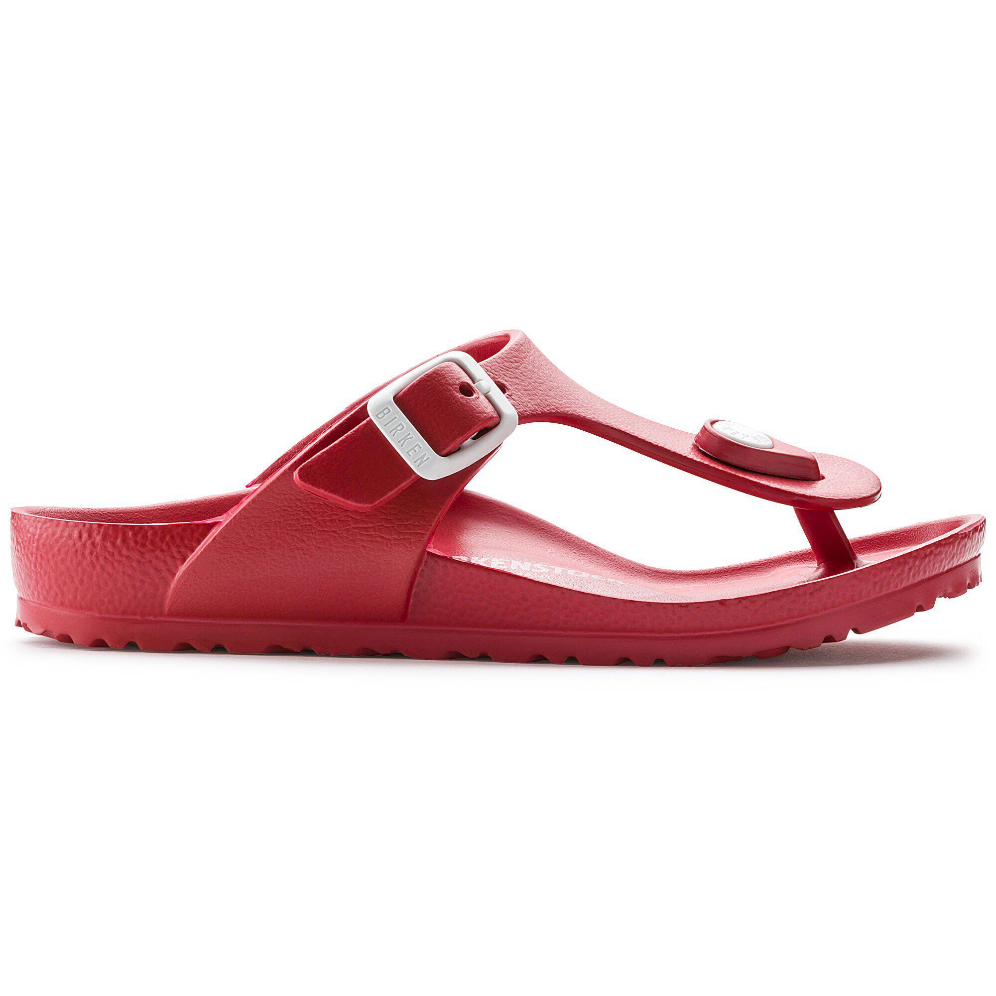 Red birkenstock gizeh deals eva