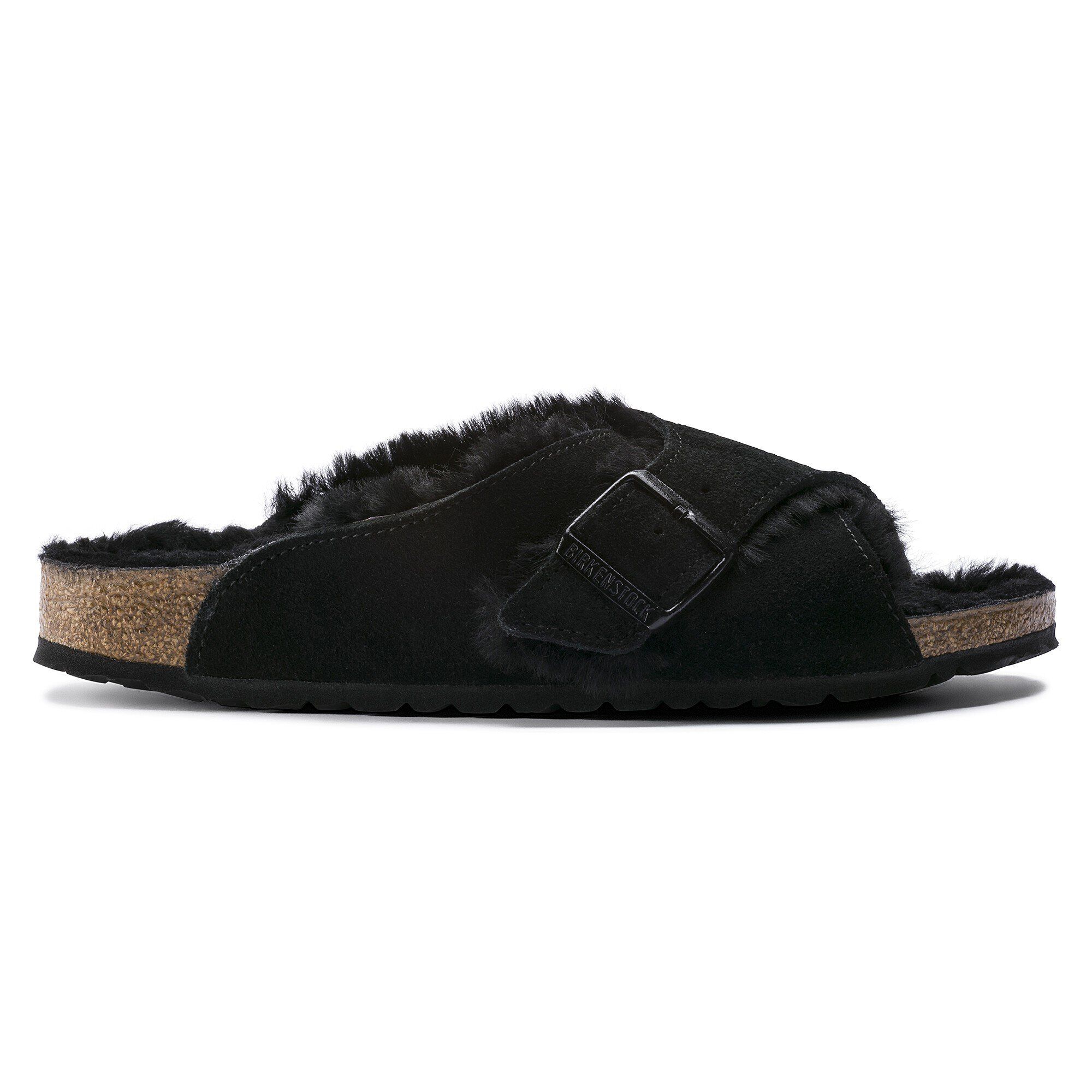 Fuzzy clearance black birkenstocks