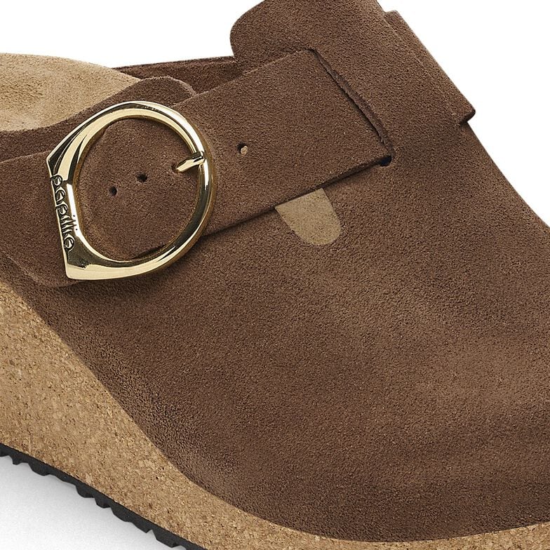Fanny Ring-Buckle Suede Leather