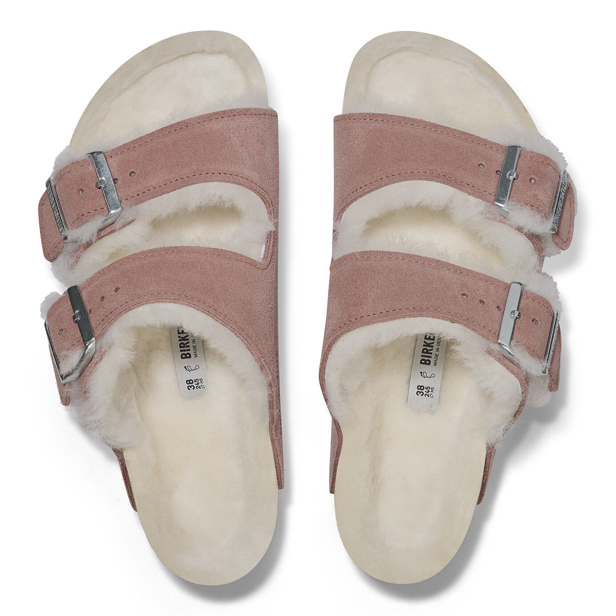 サンダル・ミュール BIRKENSTOCK Pink leather Arizona Avantgarde slippers Arizona Soft Footbed Suede Leather Fuchsia Tulip | BIRKENSTOCK