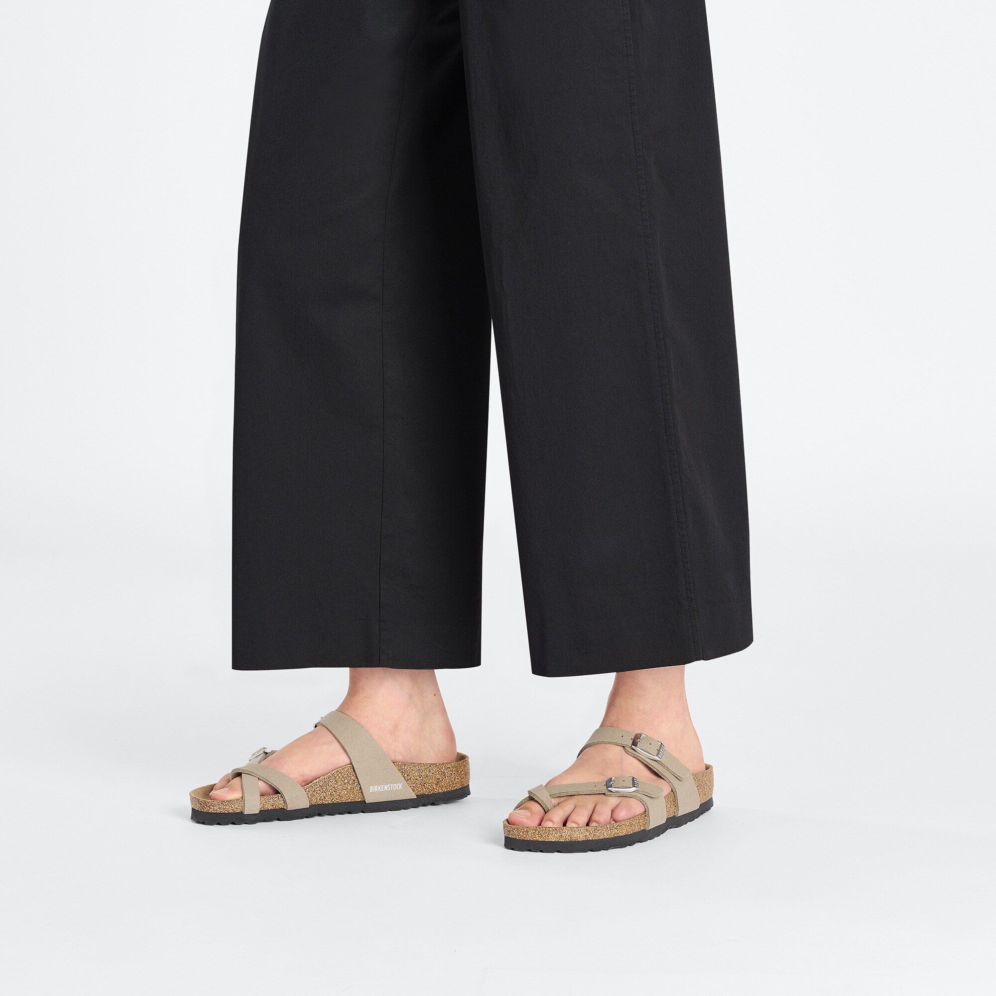 靴 Birkenstock Mayari Mayari Vegan Synthetics Vegan Gray Taupe | BIRKENSTOCK