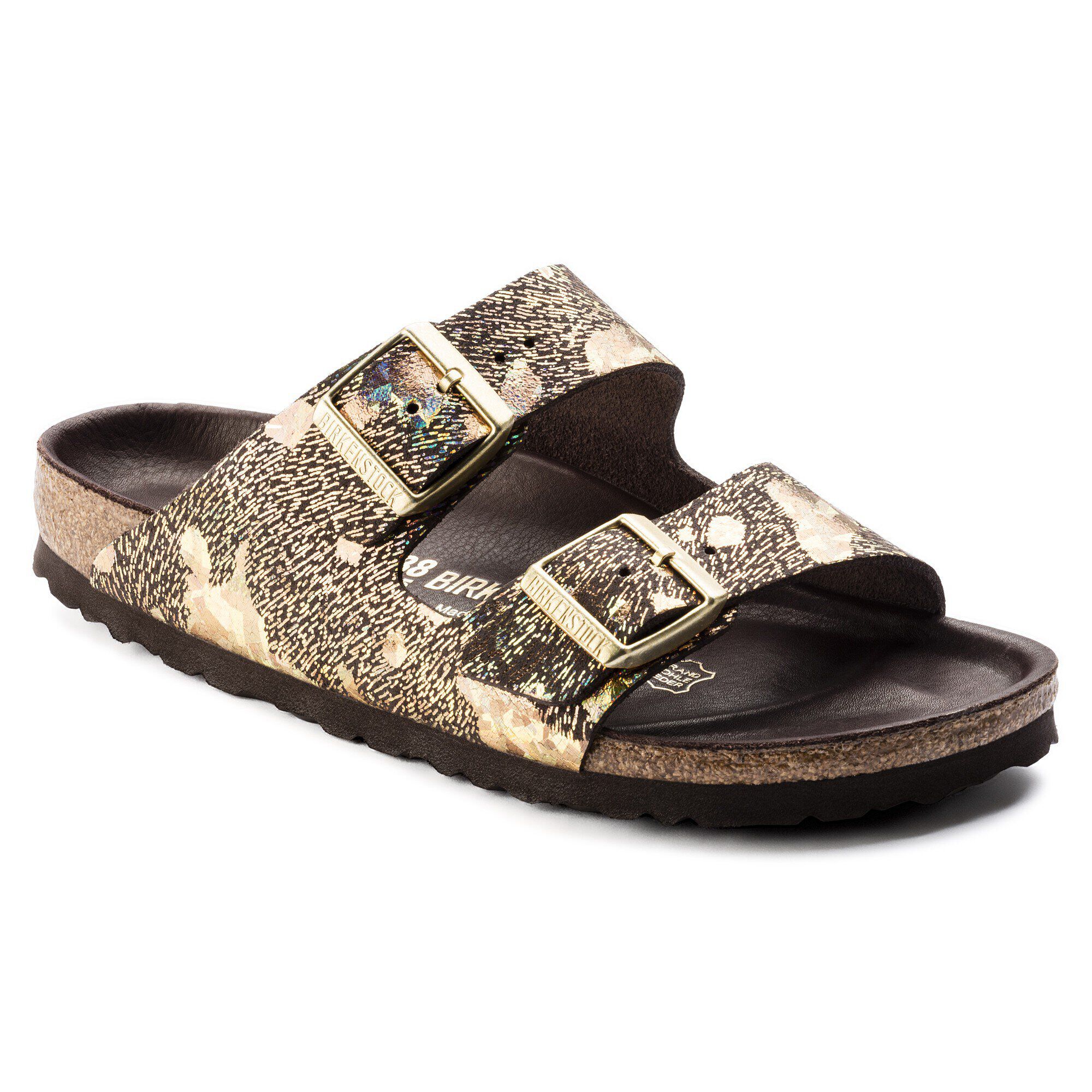 Arizona Natural Leather Spotted Metallic Brown