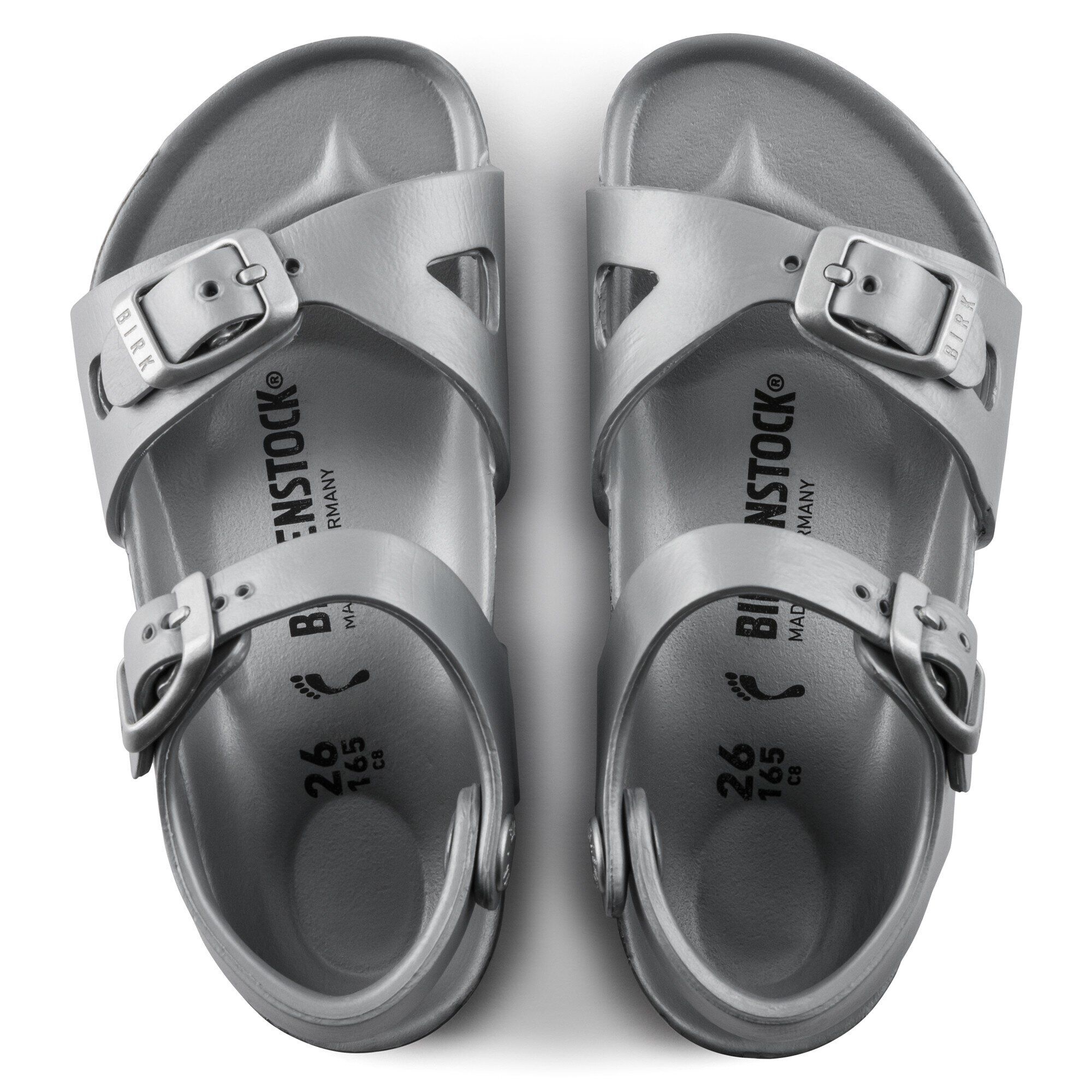 Silver sales eva birkenstock