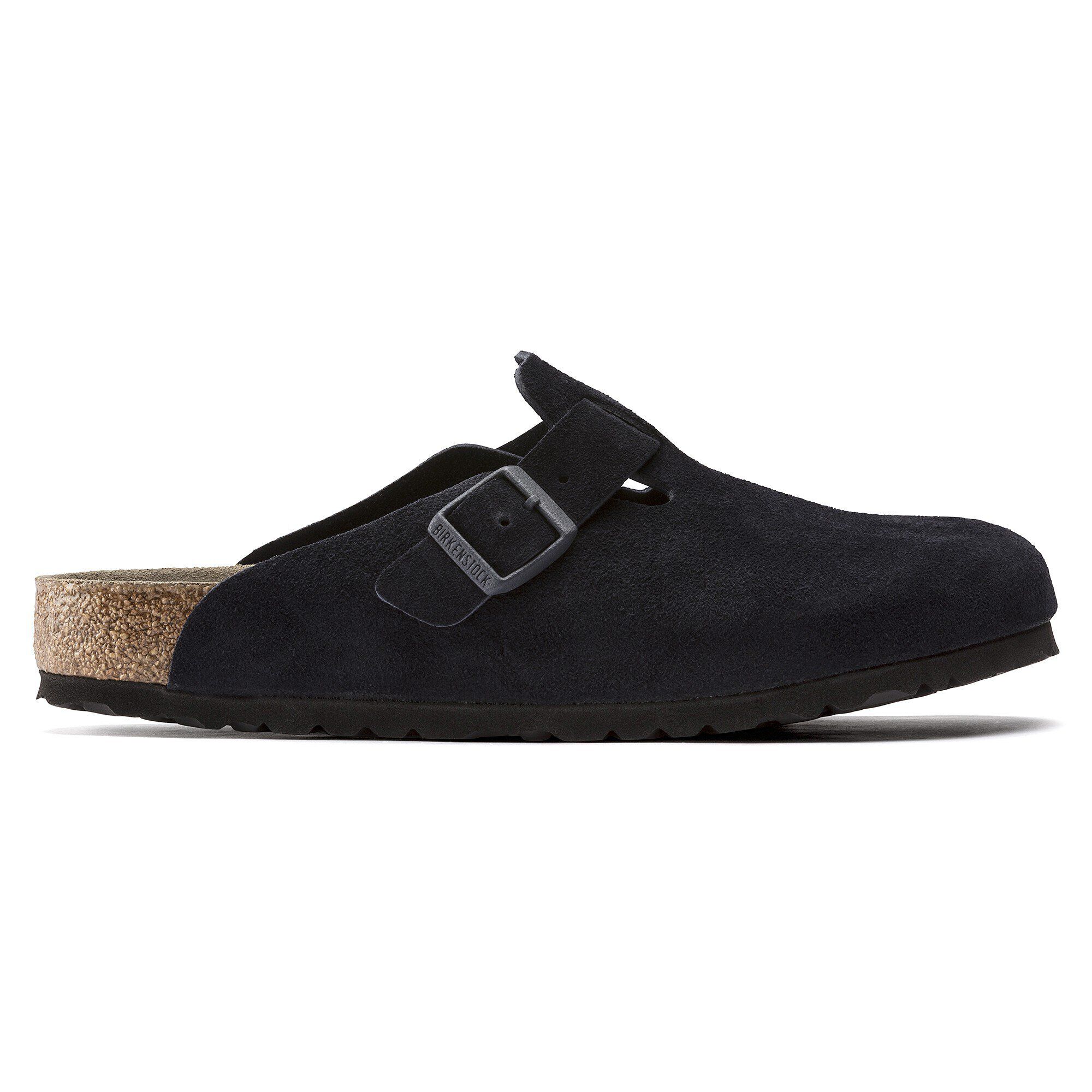 Boston Soft Footbed Suede Leather Midnight Blue | BIRKENSTOCK