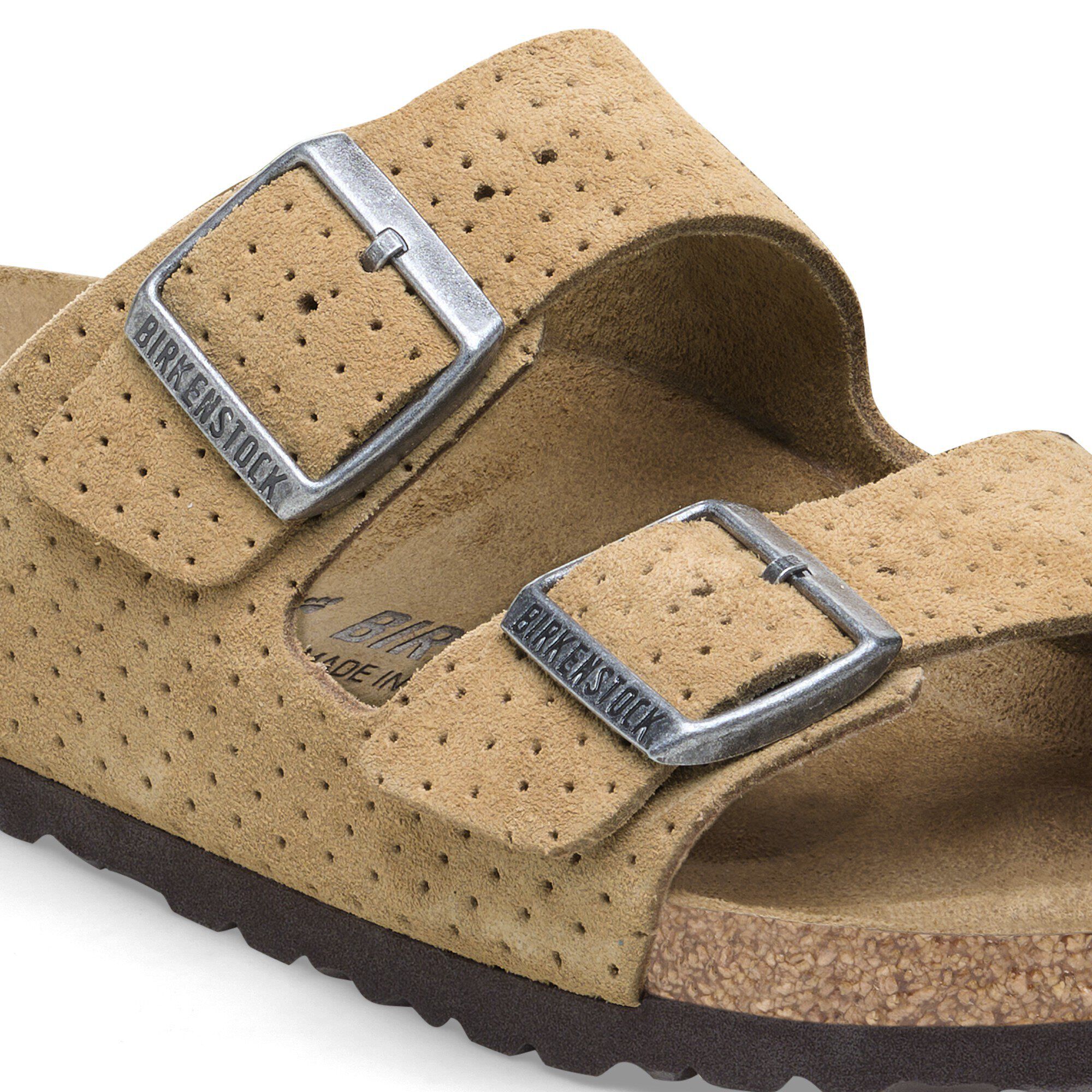 Arizona Suede Embossed New Beige | BIRKENSTOCK