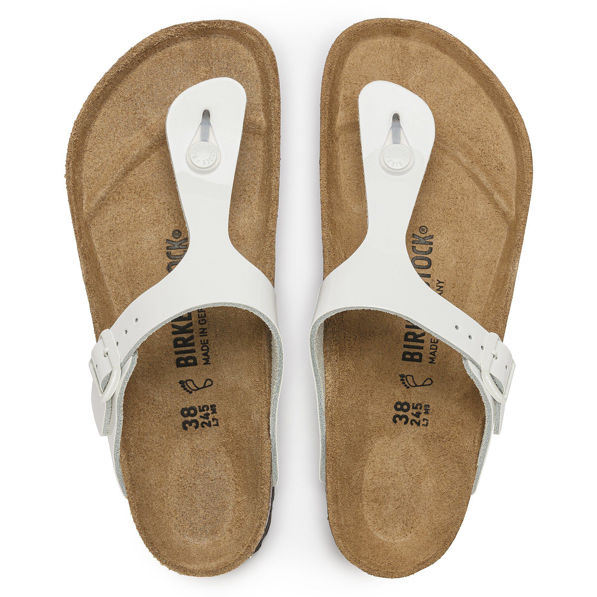 Birkenstock gizeh white leather on sale