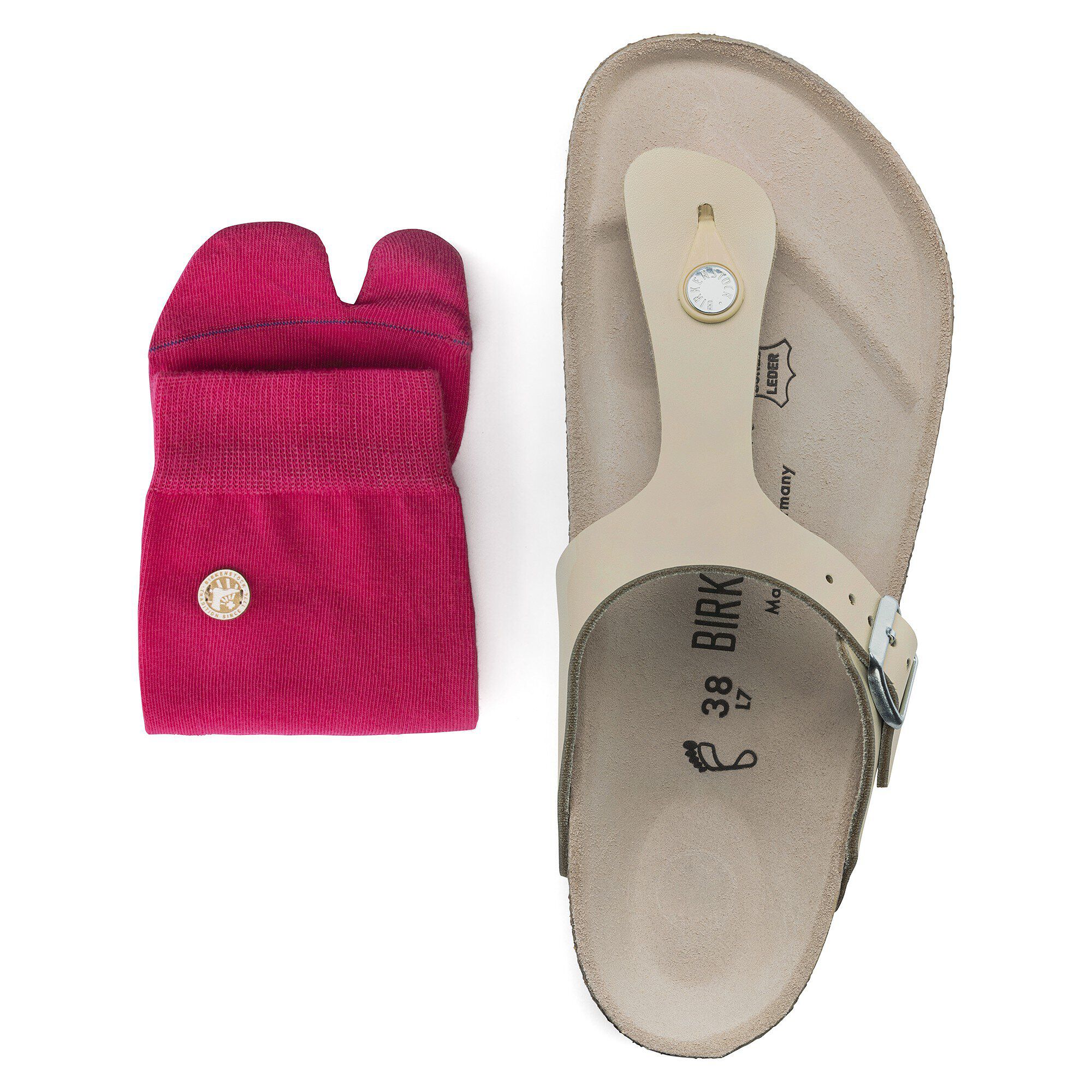 Gizeh Leather Beige BIRKENSTOCK
