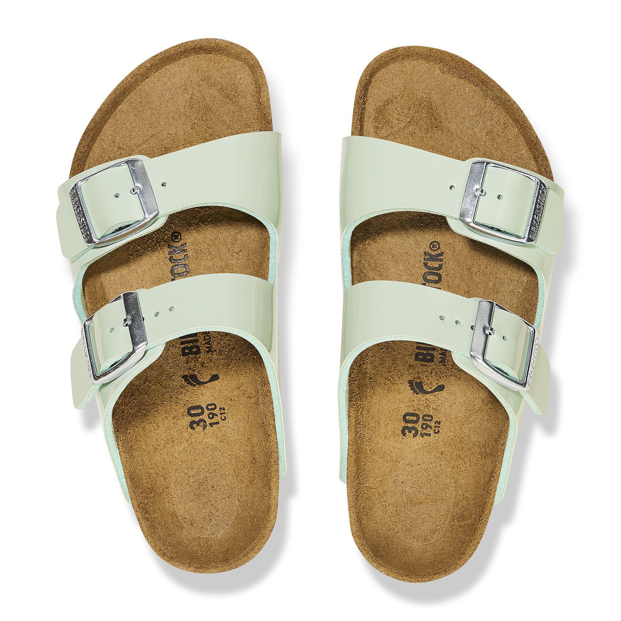 Arizona Kids Birko-Flor Patent Patent Surf Green | BIRKENSTOCK
