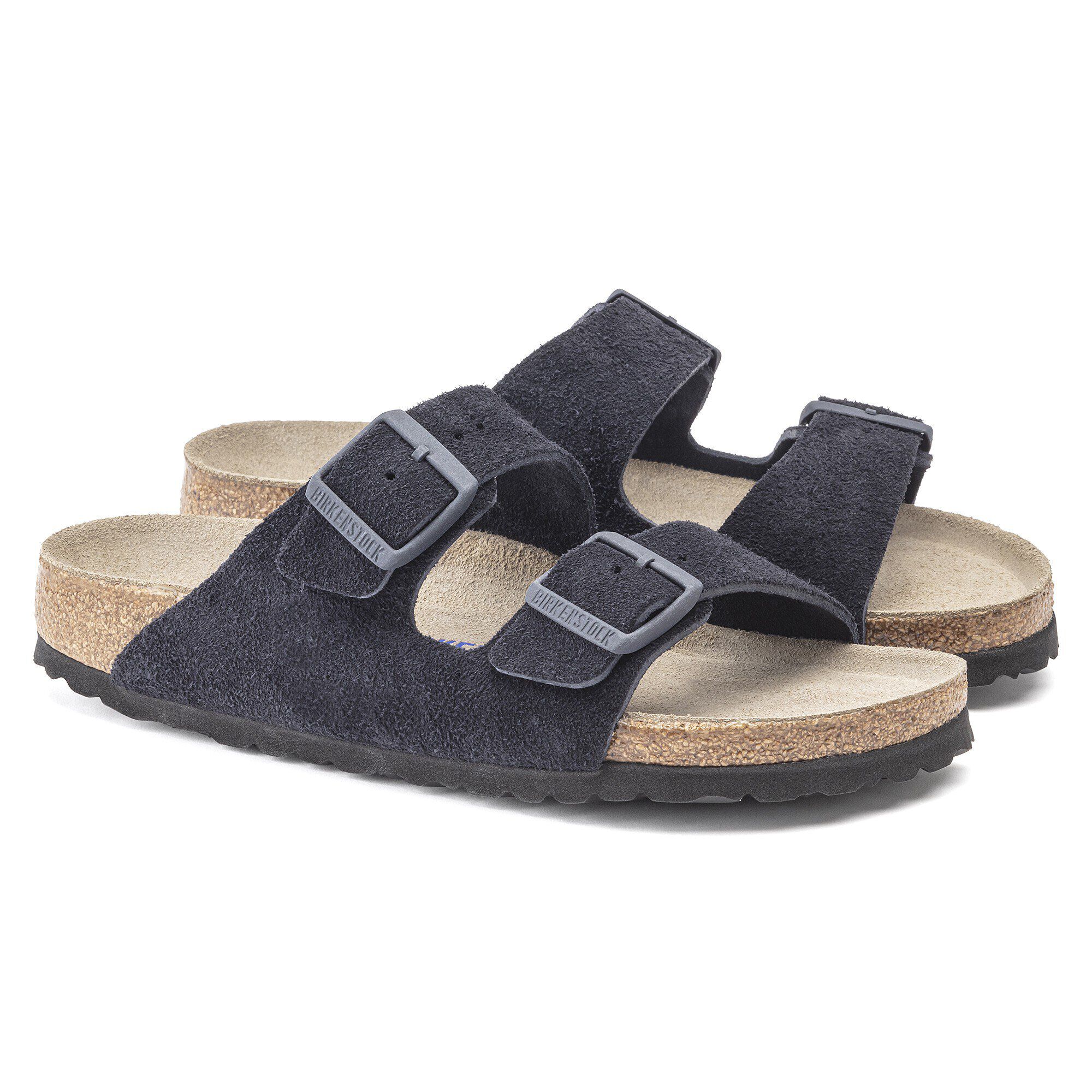 Birkenstock arizona navy leather online