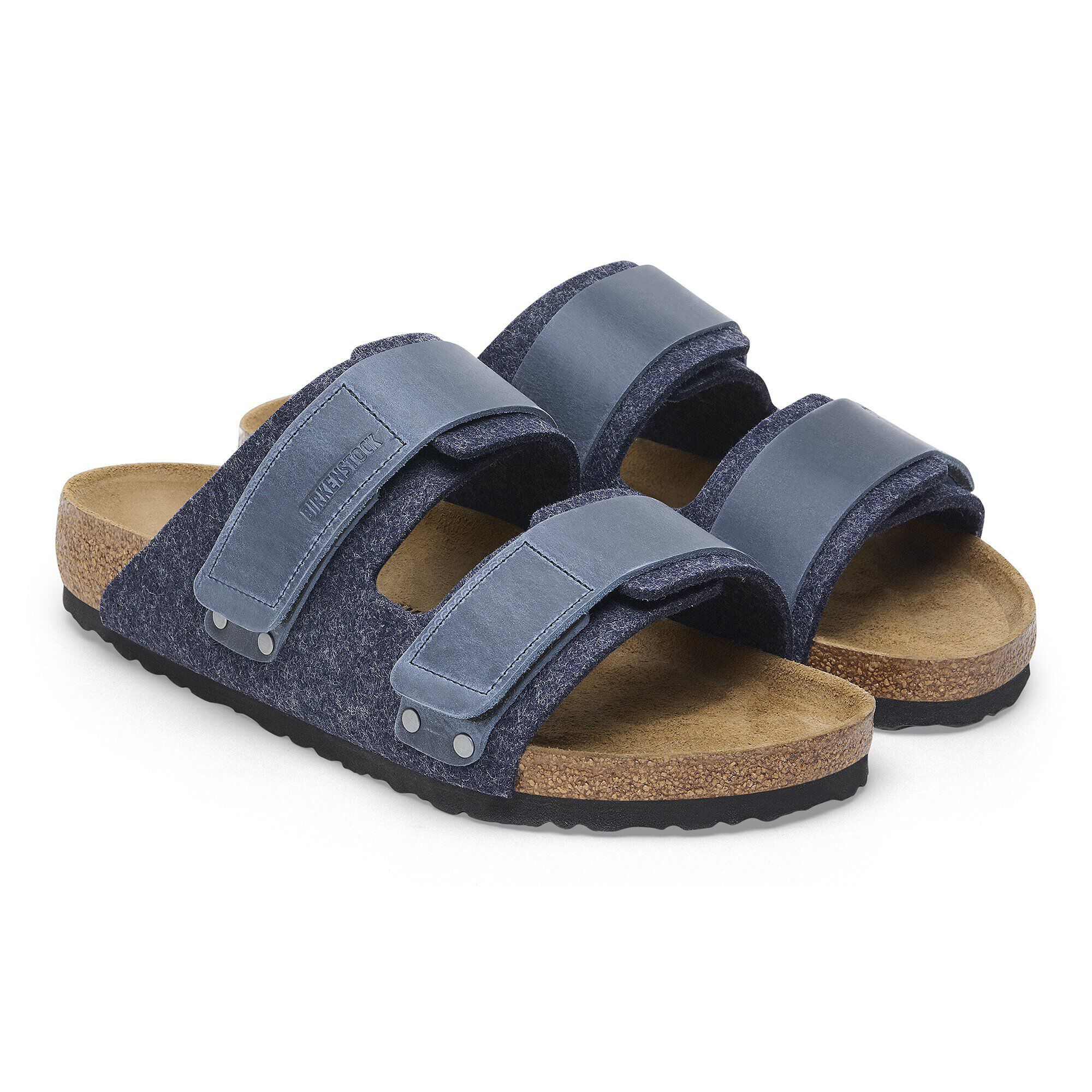 激安人気新品 Uji Natural Leather-Felt Midnight Blue | BIRKENSTOCK 靴