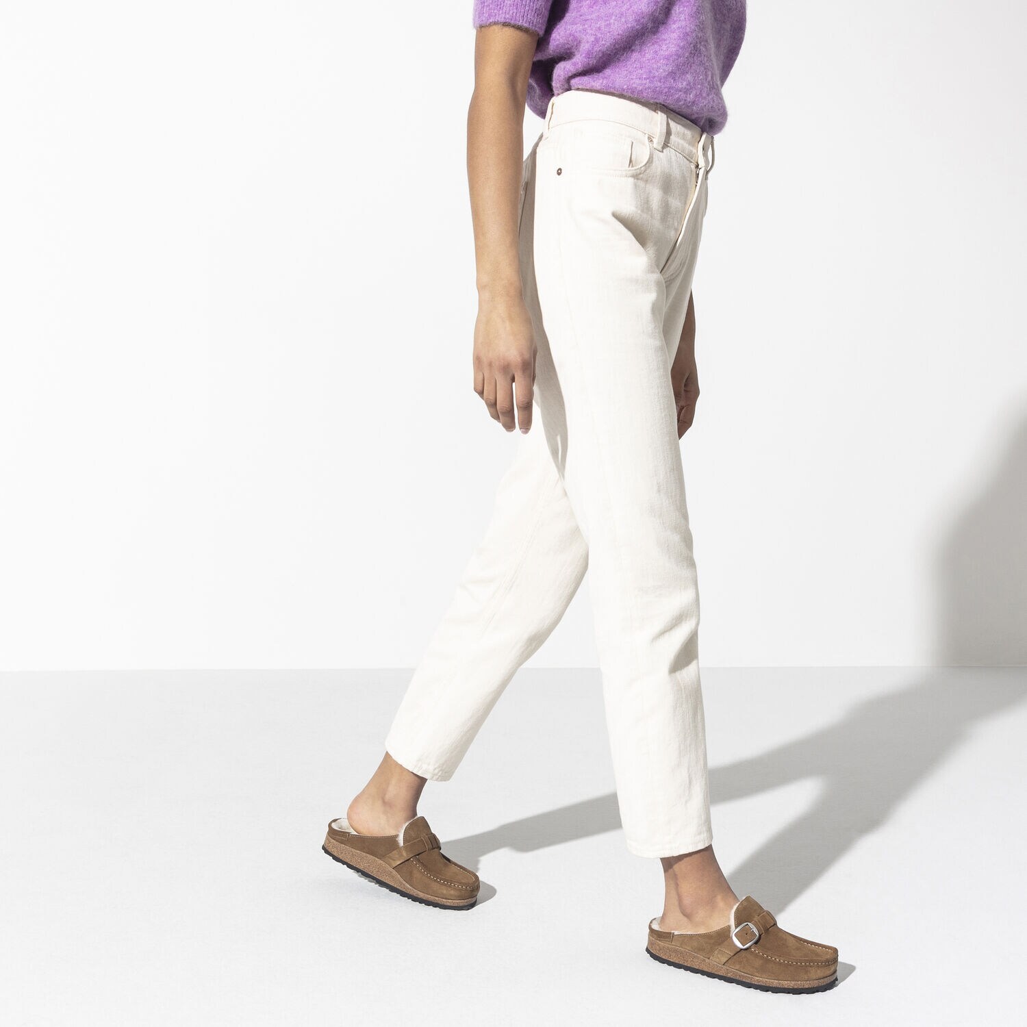 birkenstock women's buckley suede slip on