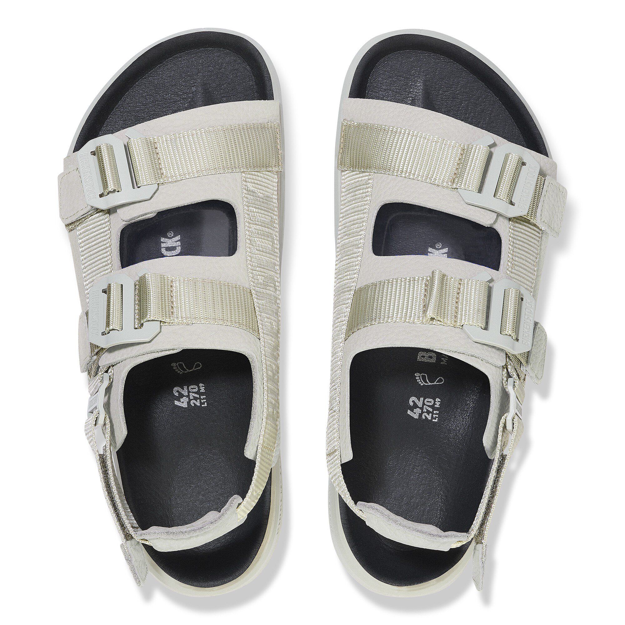 Shinjuku Leather-Textile Mineral Gray | BIRKENSTOCK