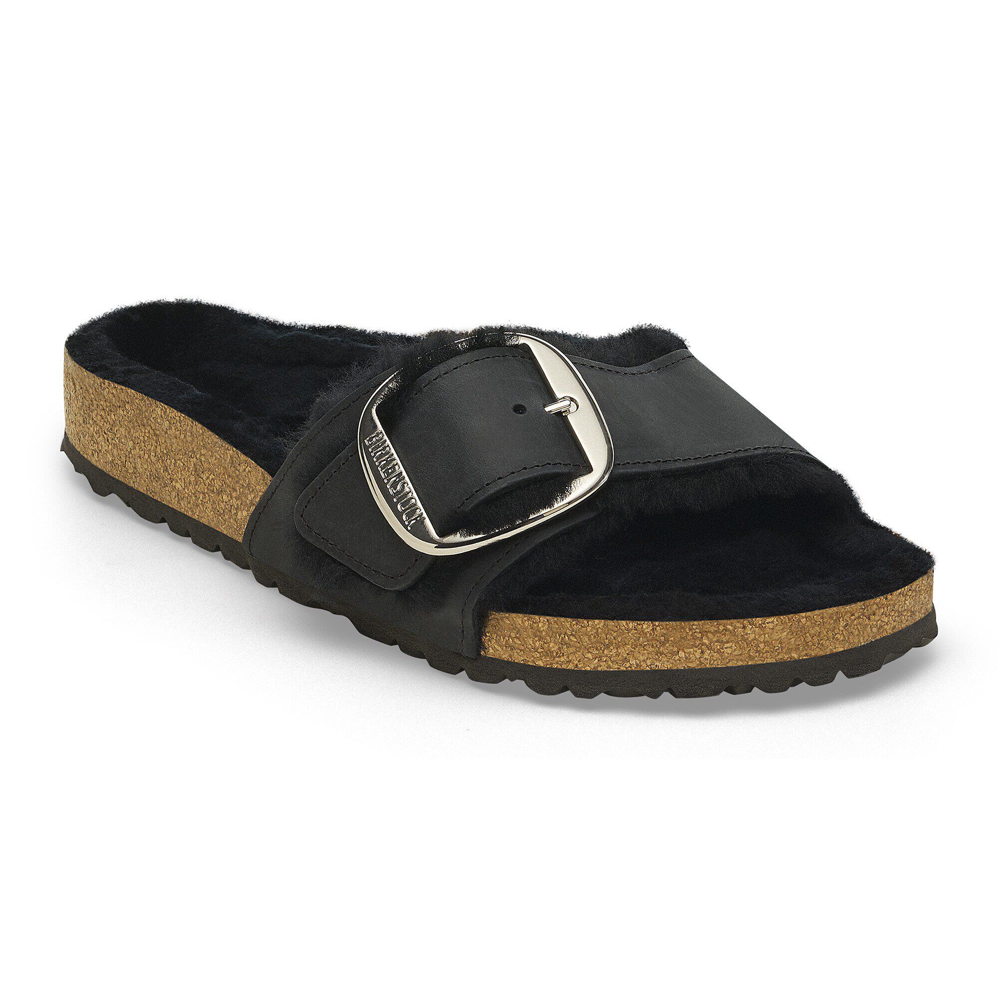 Birkenstock madrid big buckle black deals