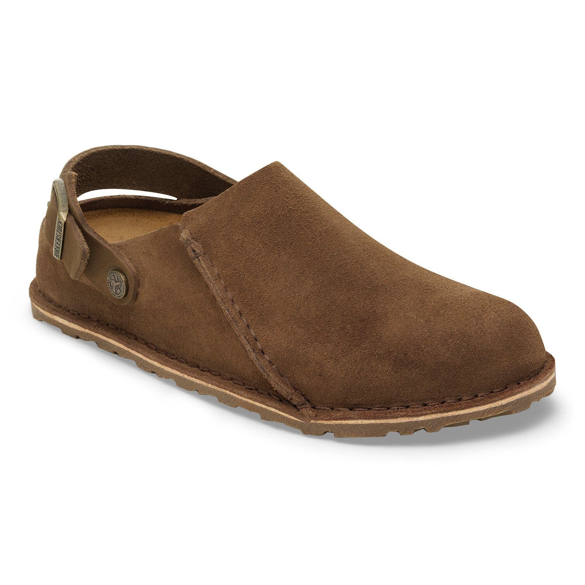 Lutry Premium Suede Suede Leather Dark Tea | BIRKENSTOCK