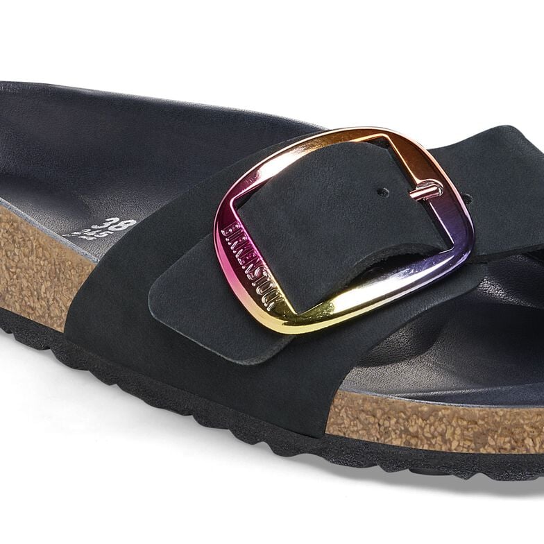 Madrid Big Buckle Natural Leather Nubuck