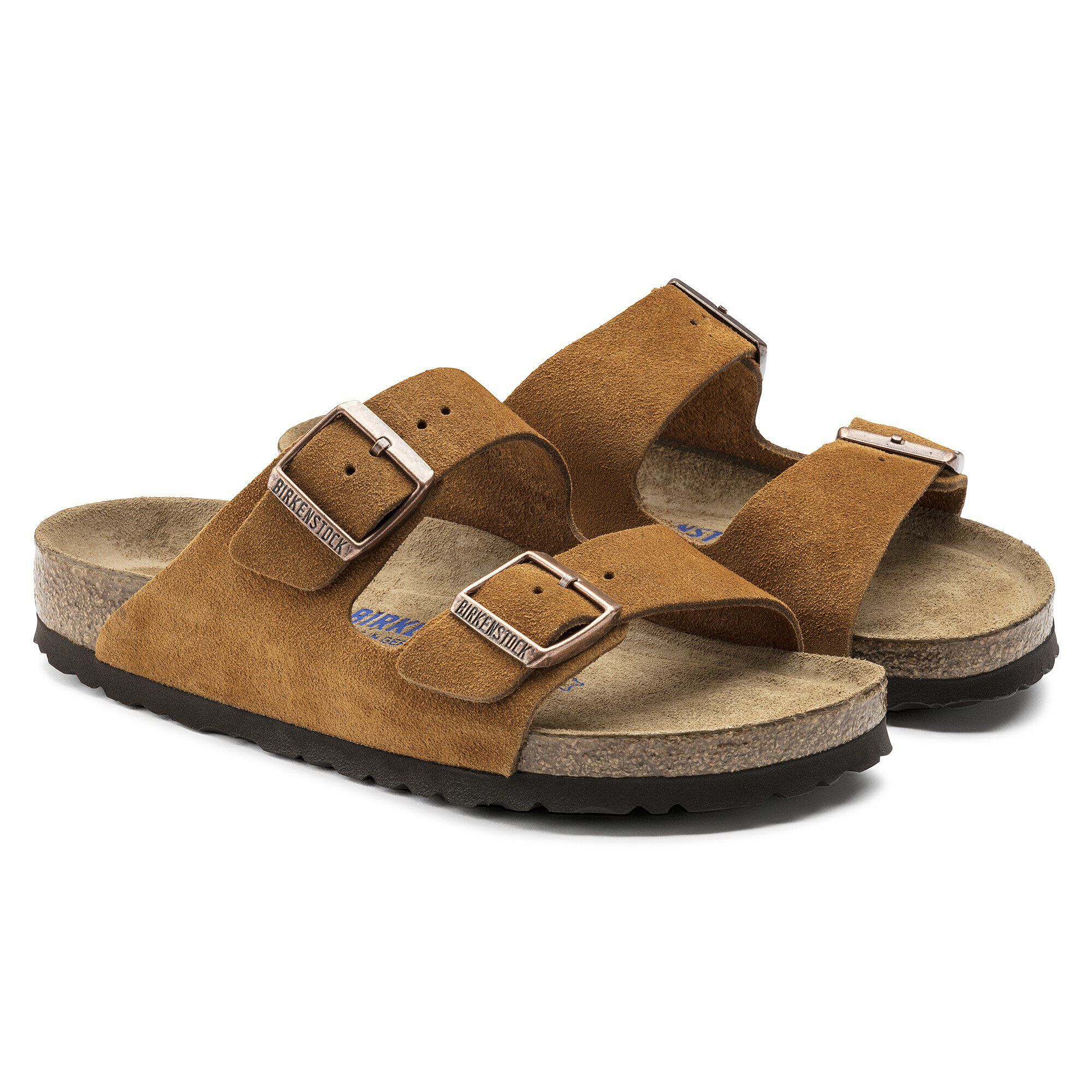 Arizona Soft Footbed Suede Leather Mink BIRKENSTOCK