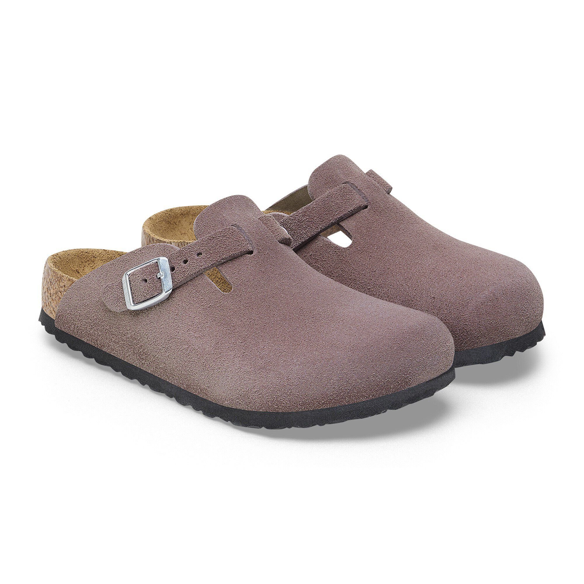 Boston Chunky Suede Leather Warm Sand | BIRKENSTOCK