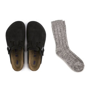 Boston Clog & Cotton Twist Sock Gift Set