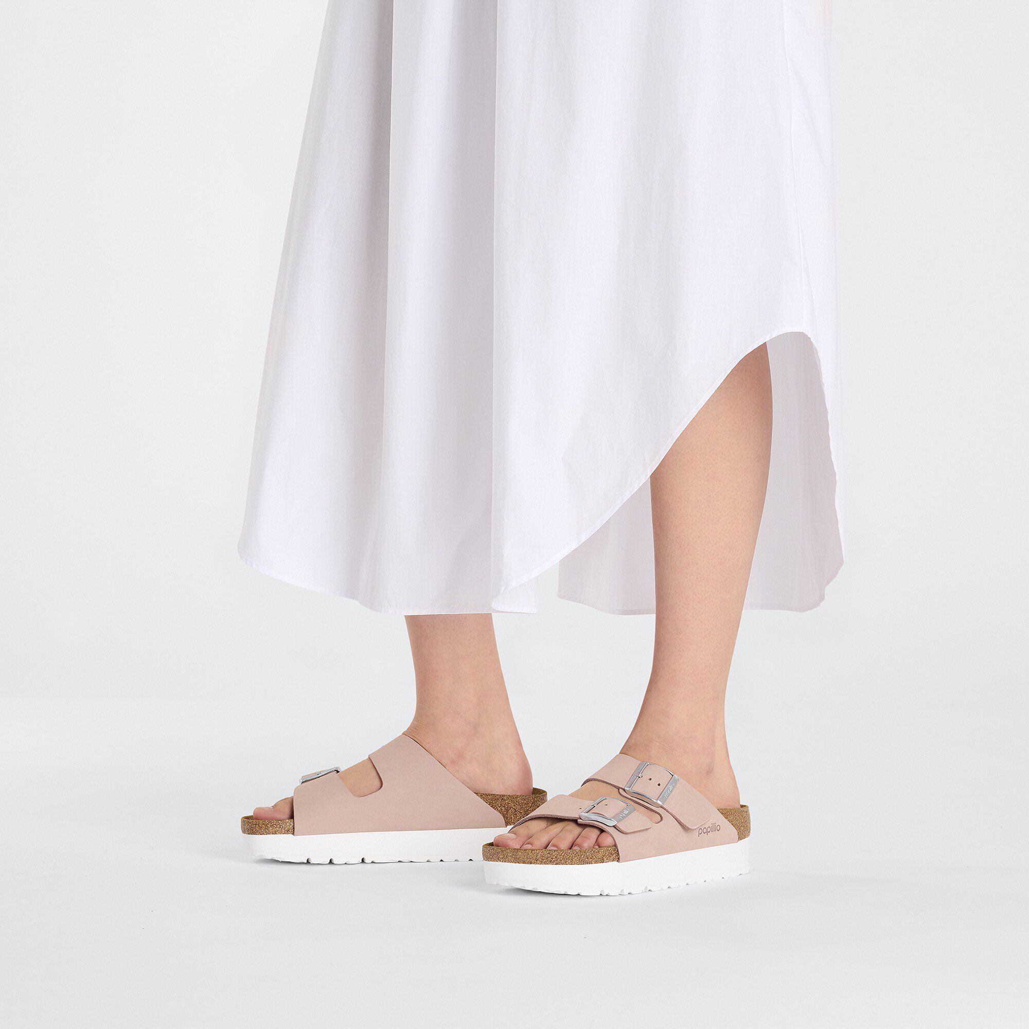 Arizona Flex Platform Nubuck Leather Soft Pink | BIRKENSTOCK