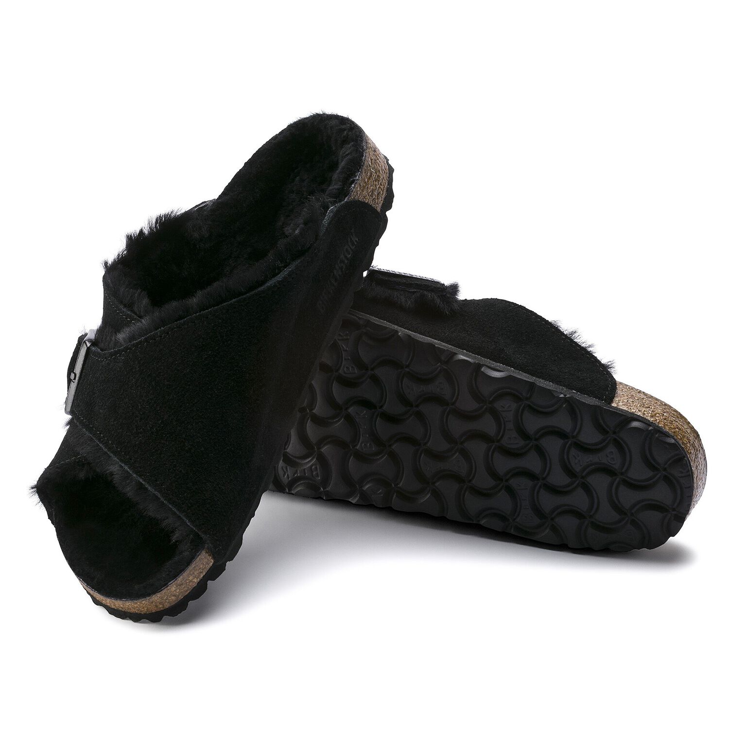 arosa shearling suede leather