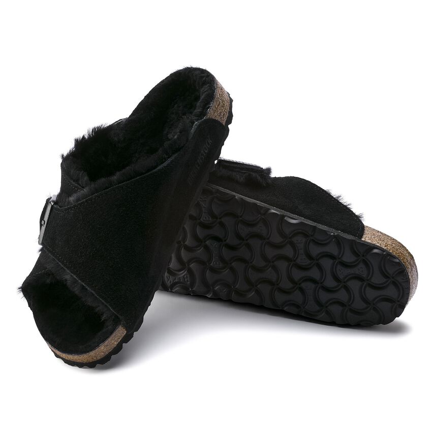 arosa shearling suede leather