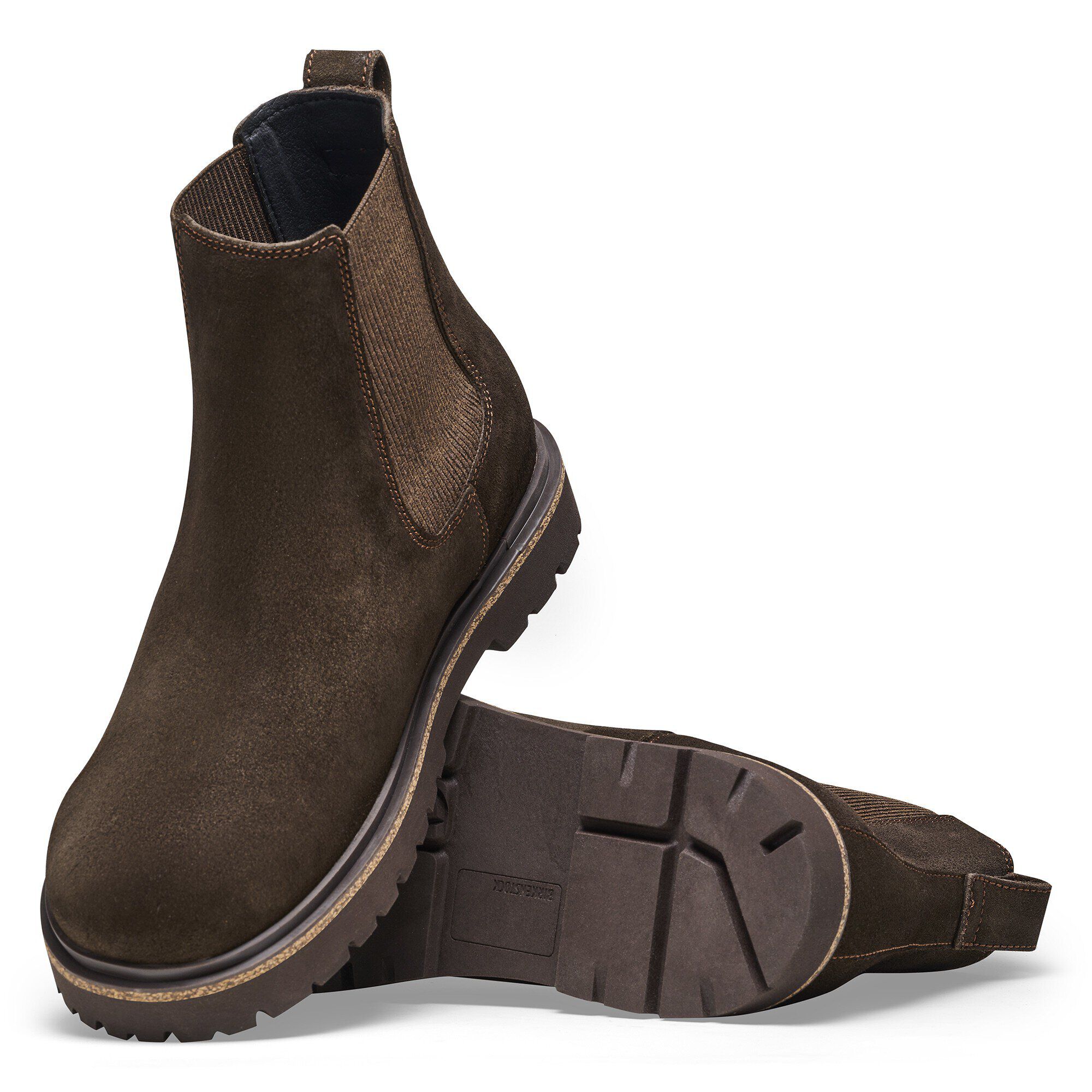 Highwood Slip On Men Suede Leather Mocha | BIRKENSTOCK