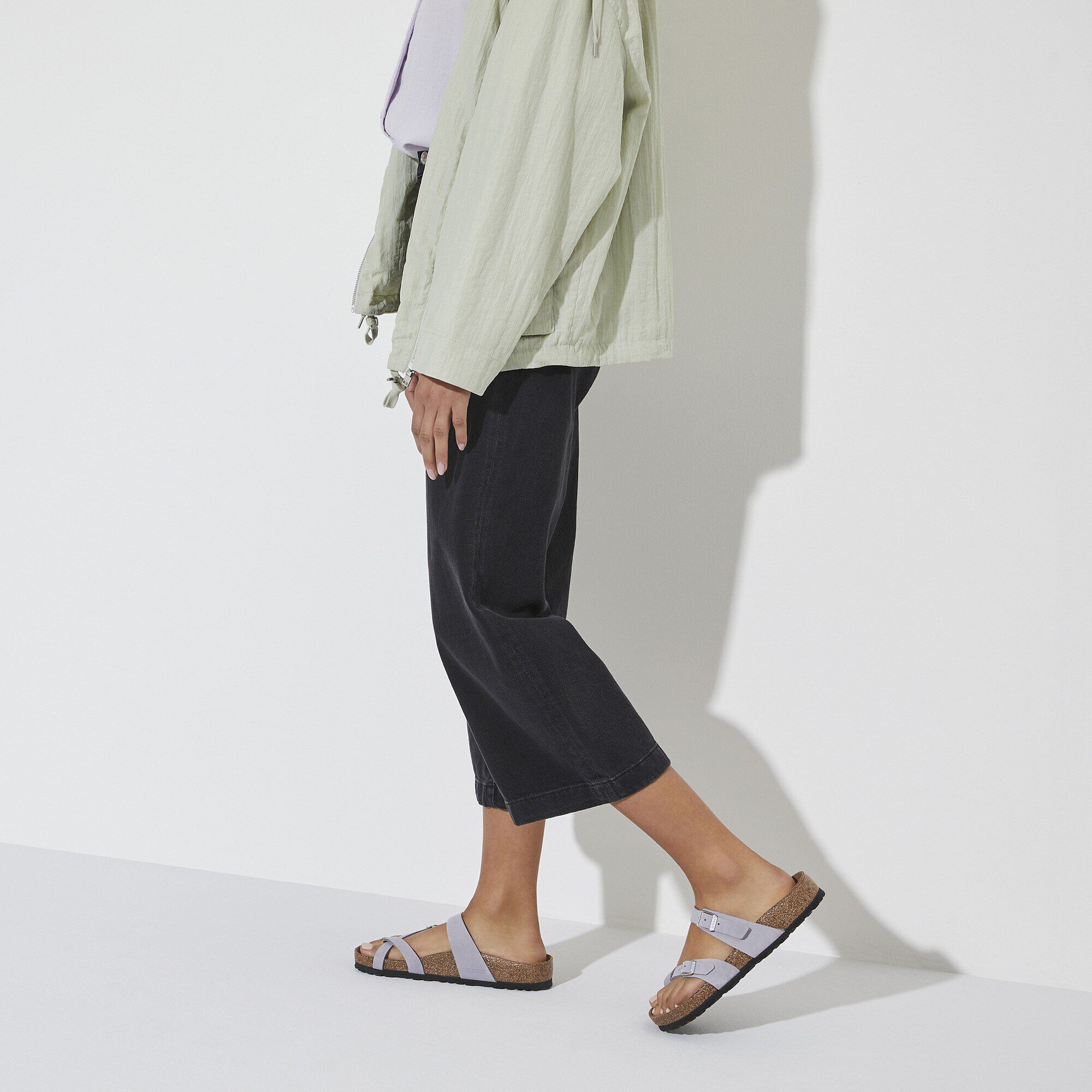 Mayari Soft Footbed Nubuck Leather Purple Fog BIRKENSTOCK