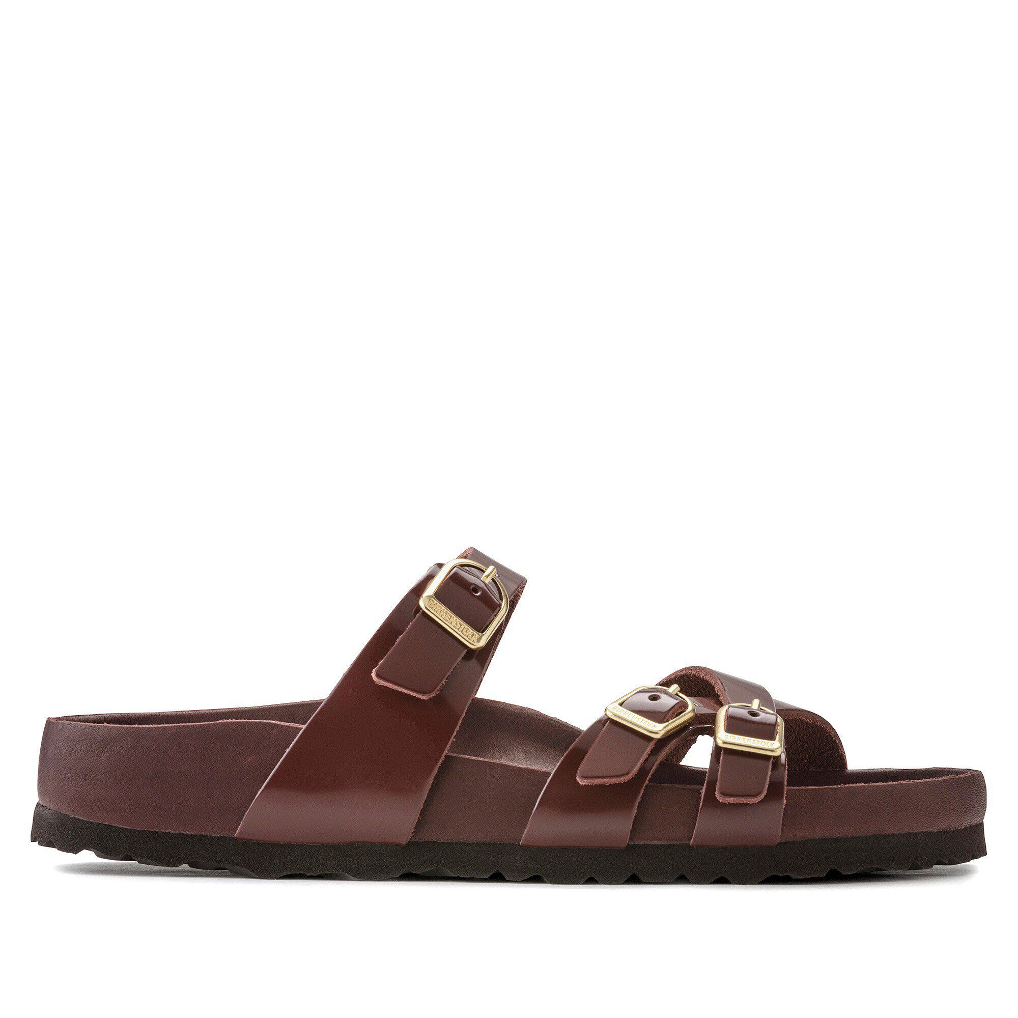 BIRKENSTOCK フランカ #38 チョコレート Franca Natural Leather Patent High Shine Chocolate | BIRKENSTOCK