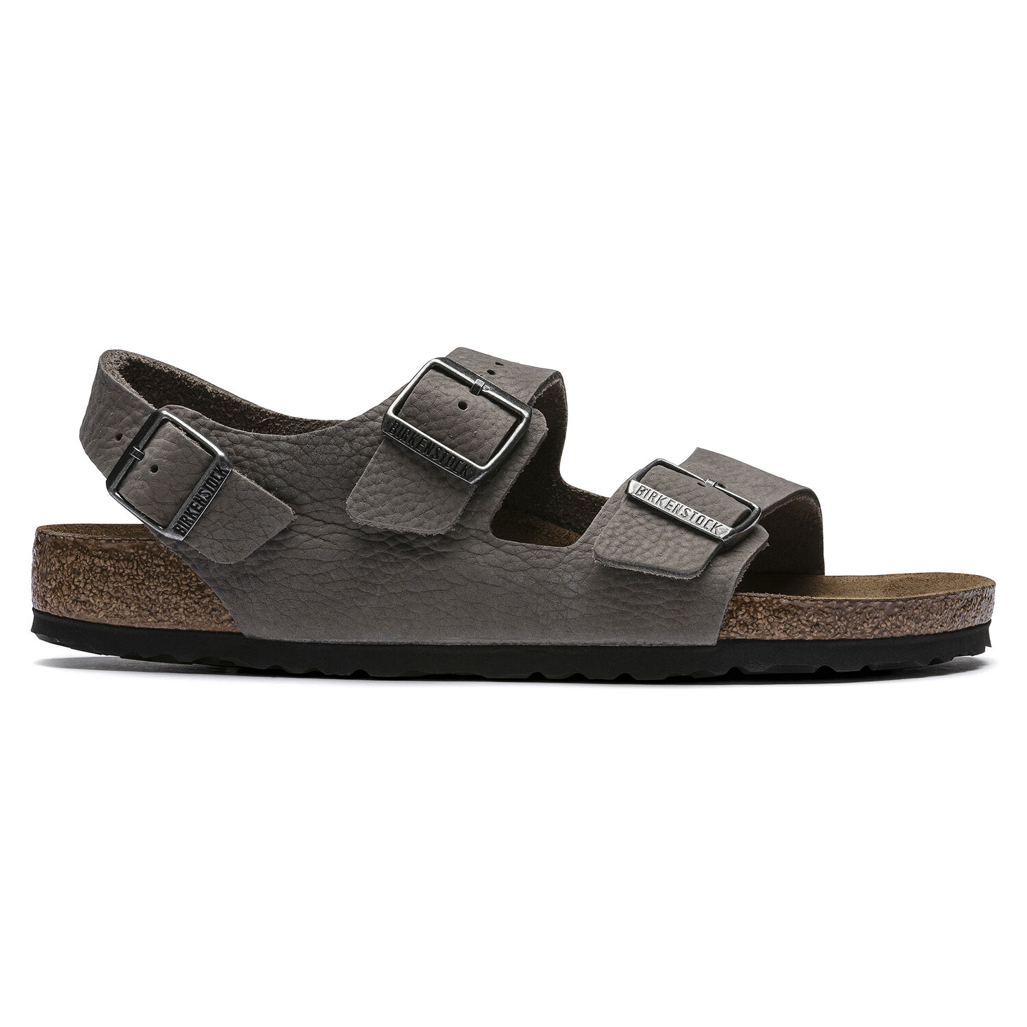 Milano Soft Footbed Nubuck Leather Soft Whale Gray | BIRKENSTOCK