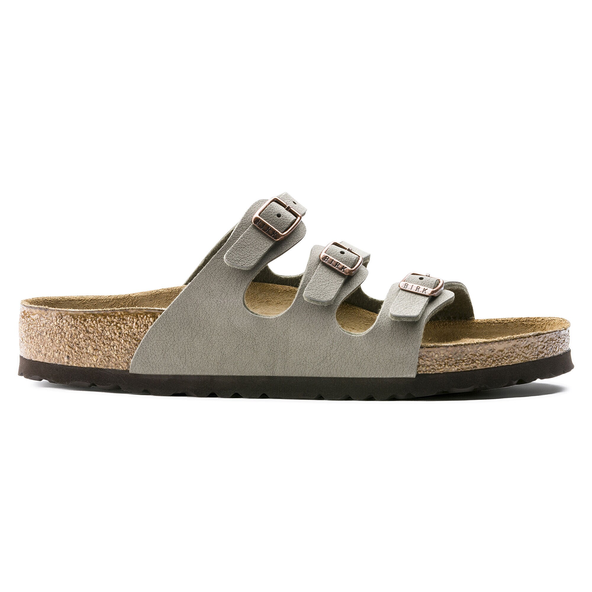 Florida Soft Footbed Birkibuc Stone BIRKENSTOCK