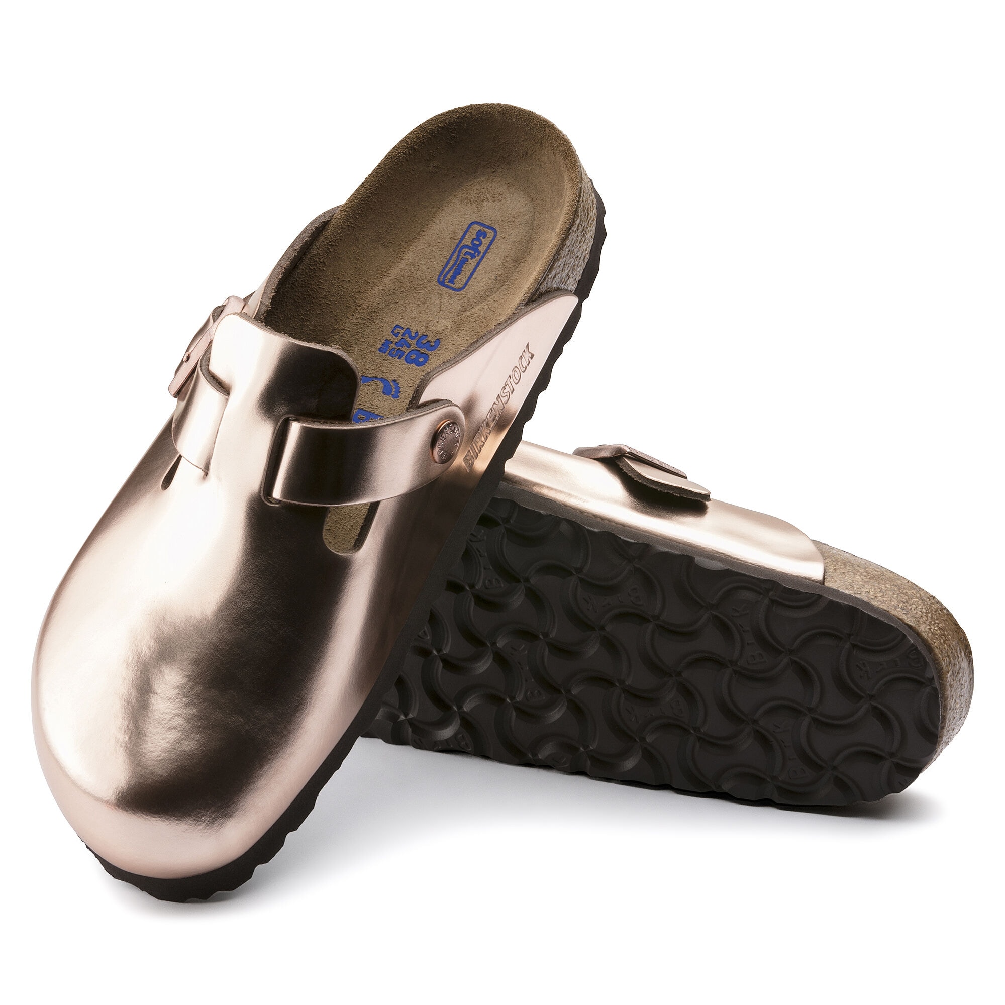 Boston Natural Leather Metallic Copper