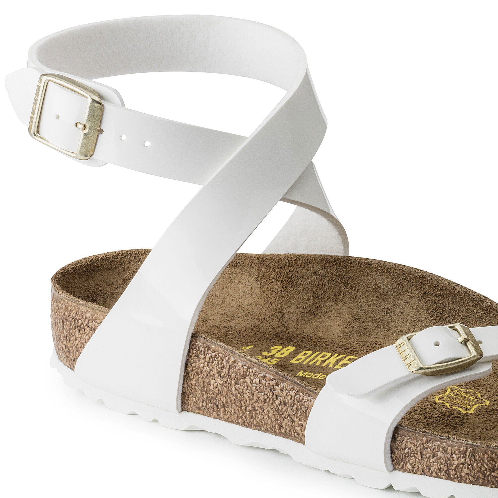 Yara Birko Flor Patent White Patent BIRKENSTOCK
