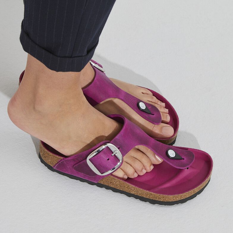 Gizeh Big Buckle Natural Leather Oiled