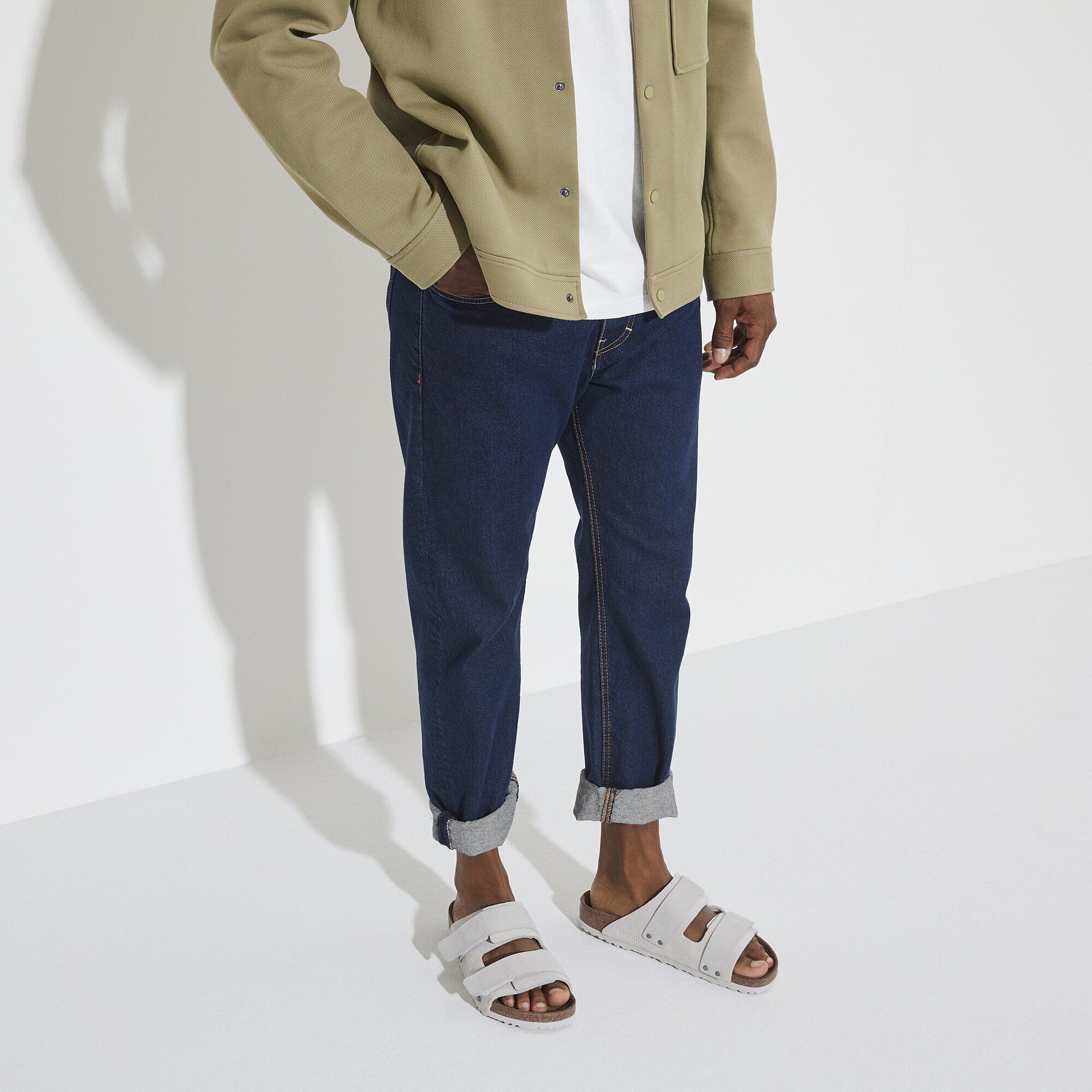 Uji Nubuck-Suede Leather Antique White | BIRKENSTOCK