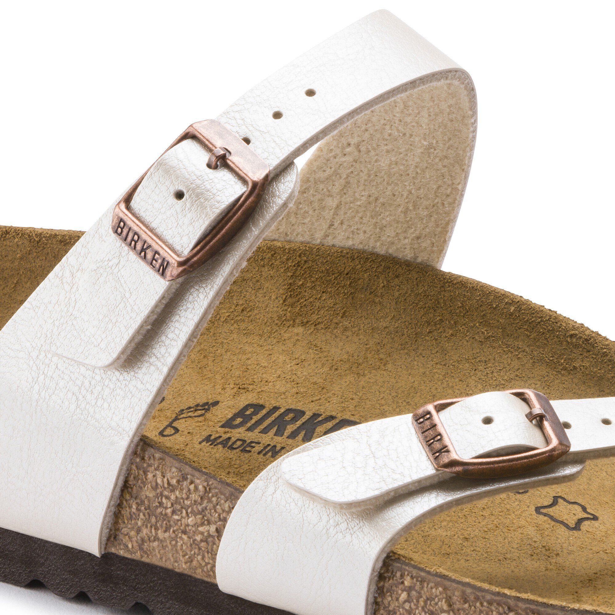 Mayari Birko Flor Graceful Pearl White BIRKENSTOCK