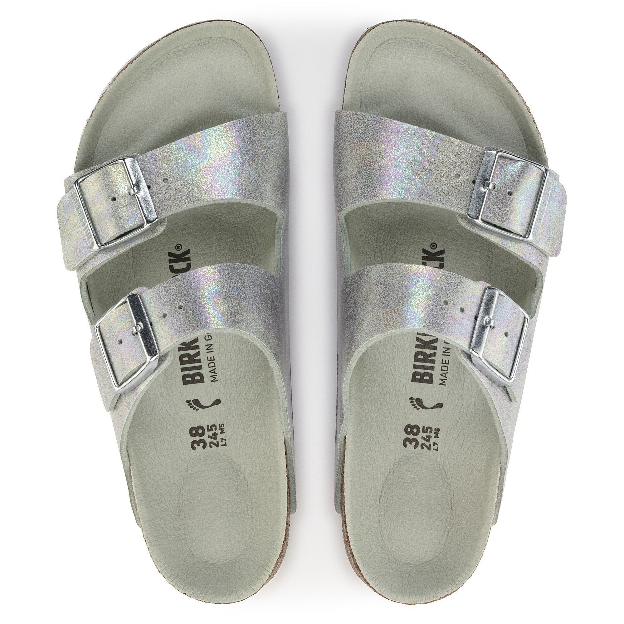 Arizona Vegan Microfiber Iridescent Matcha | BIRKENSTOCK