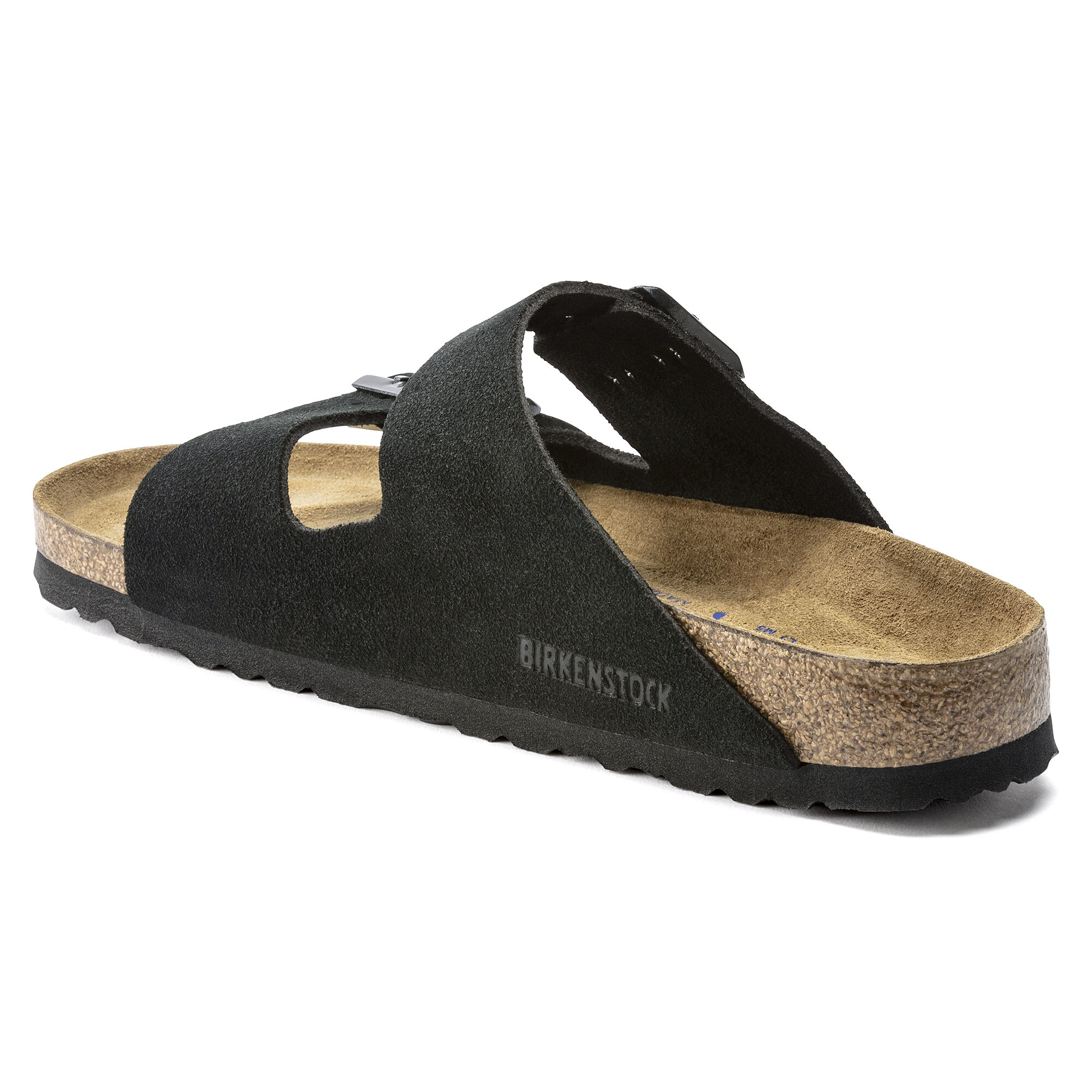 Birkenstock arizona black leather soft footbed on sale