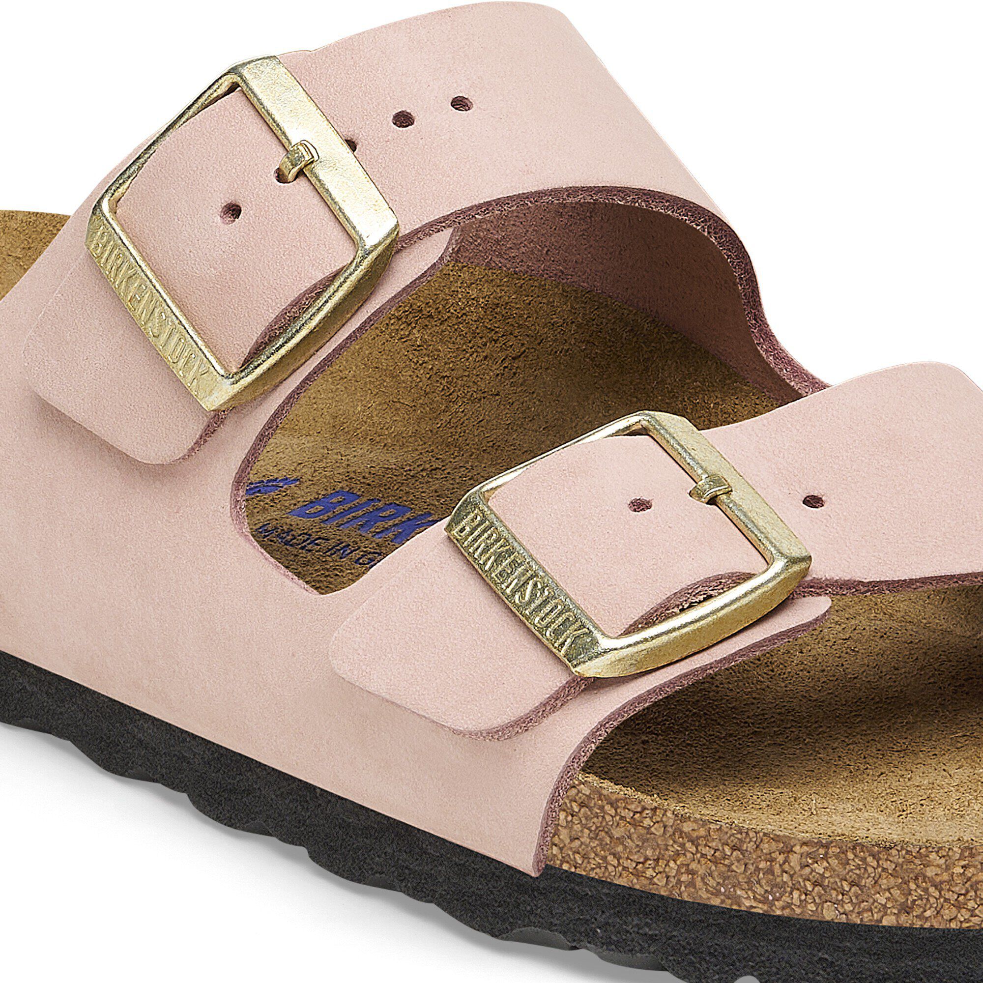 Arizona Soft Footbed Nubuck Leather Soft Pink BIRKENSTOCK