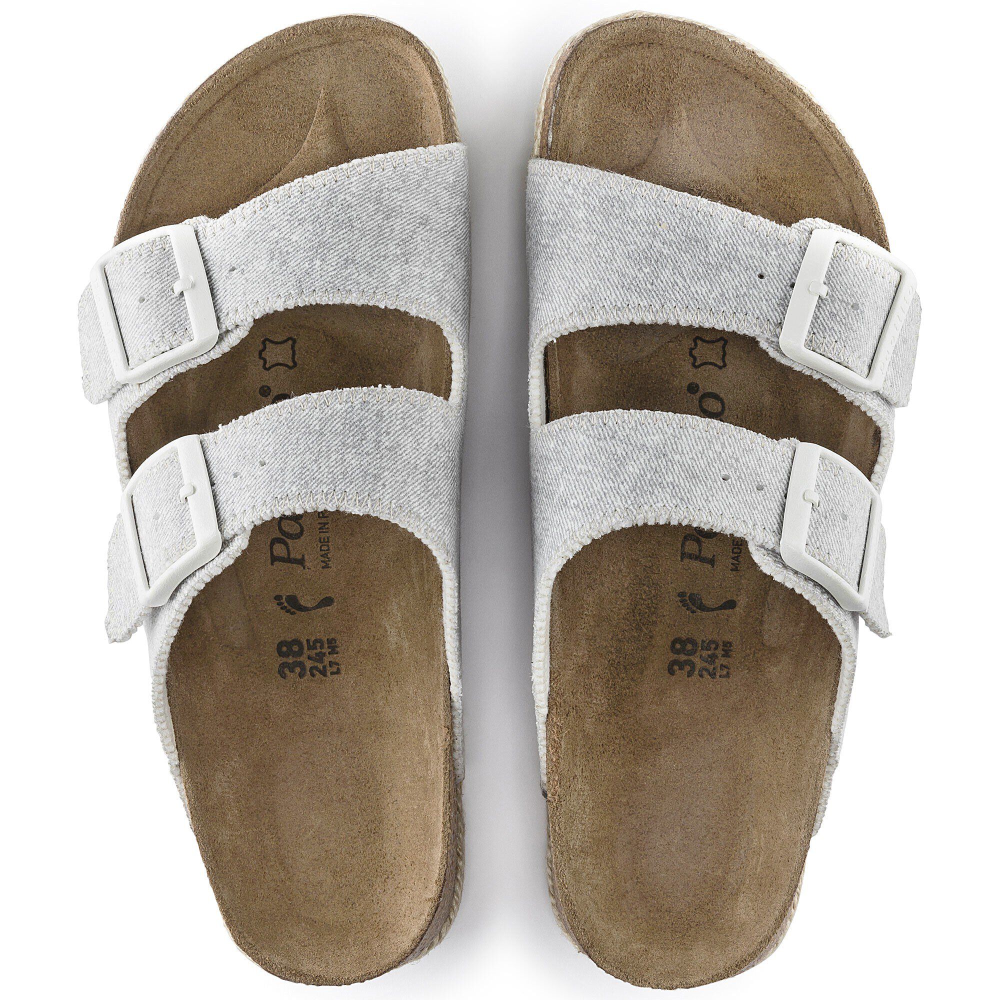 Light gray birkenstocks